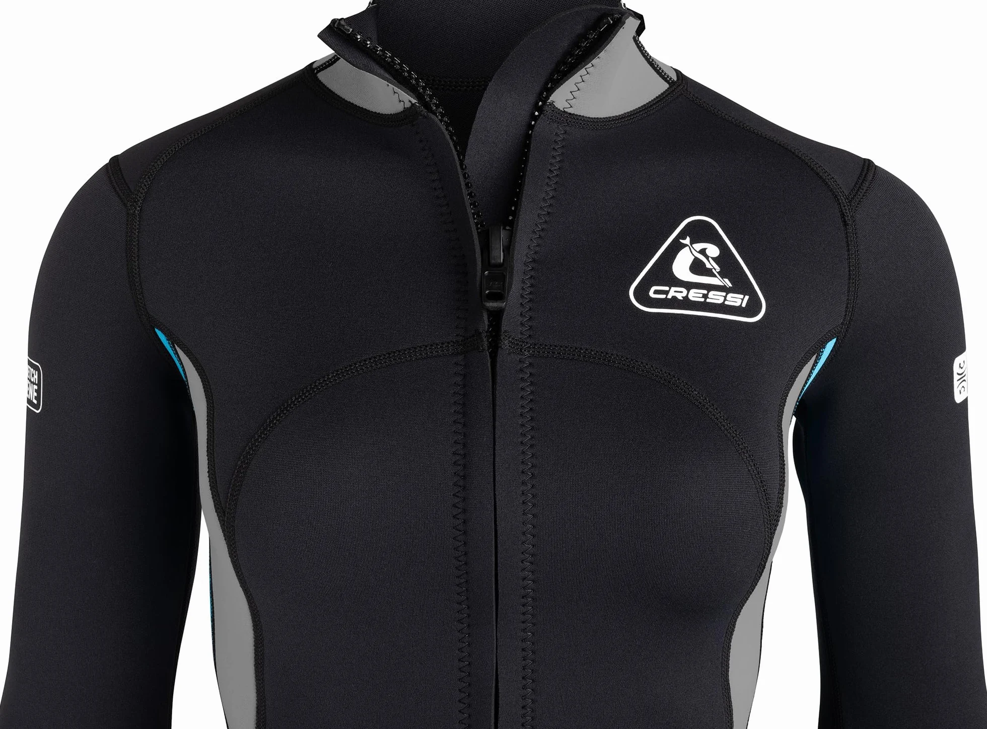 CRESSI Guardian Lady Veste Néoprène 2mm Natation Snorkelling Surf Sports Nautiques Noir Femmes