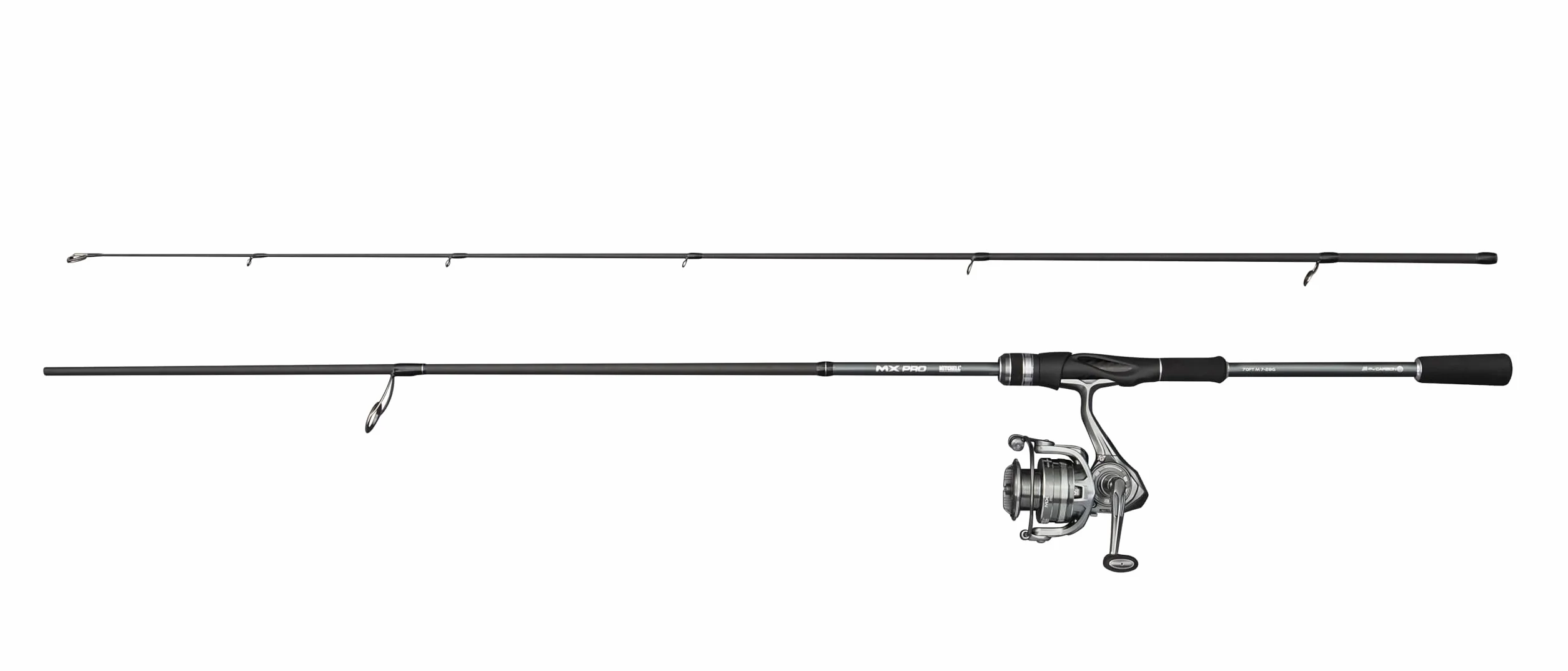 Mitchell MX Pro Ensemble de pêche au Lancer Canne Moulinet Carbone 24T Action Rapide 2,13 m 2000