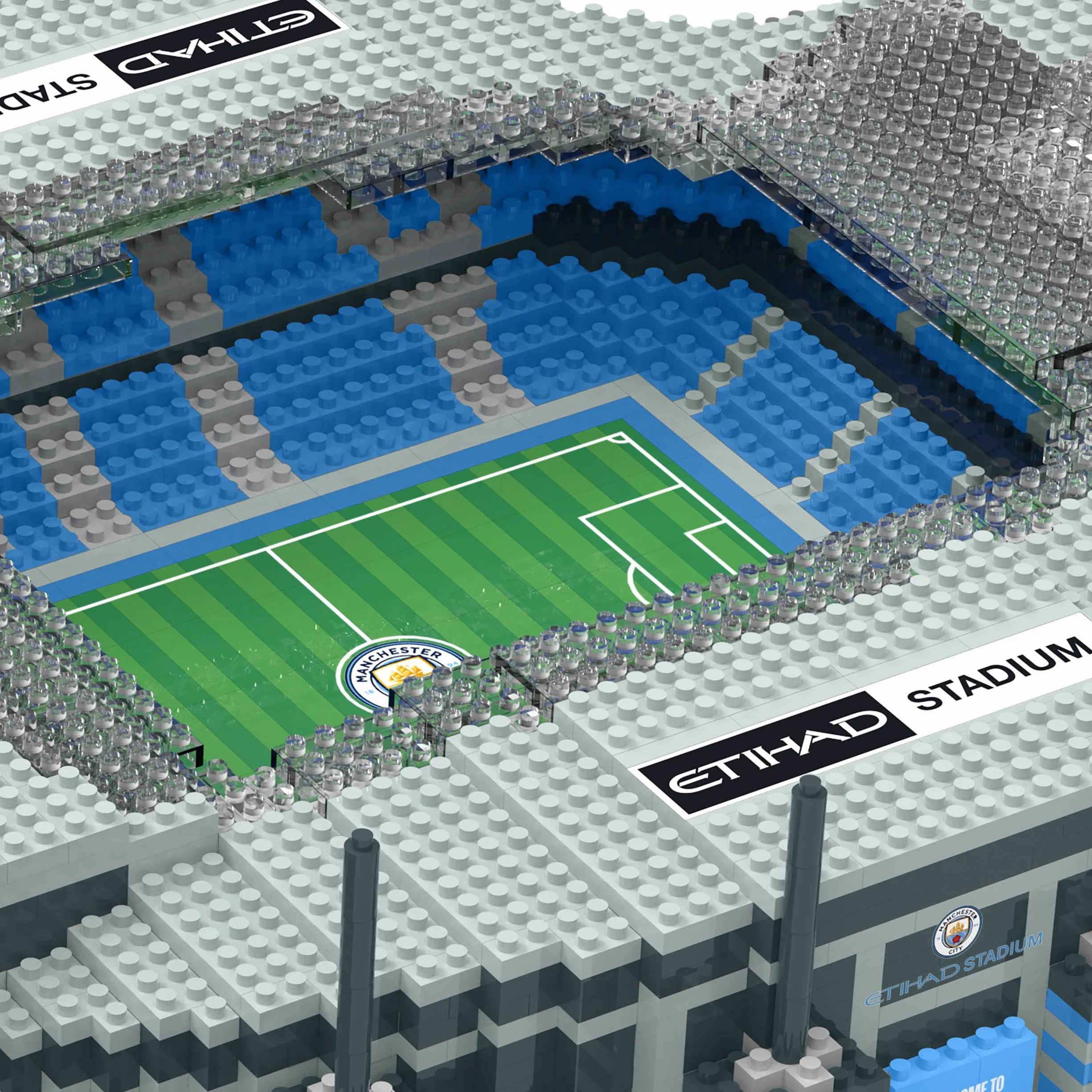 Manchester City FC Etihad BRXLZ Stade 3D Briques Jouet de Construction FOCO