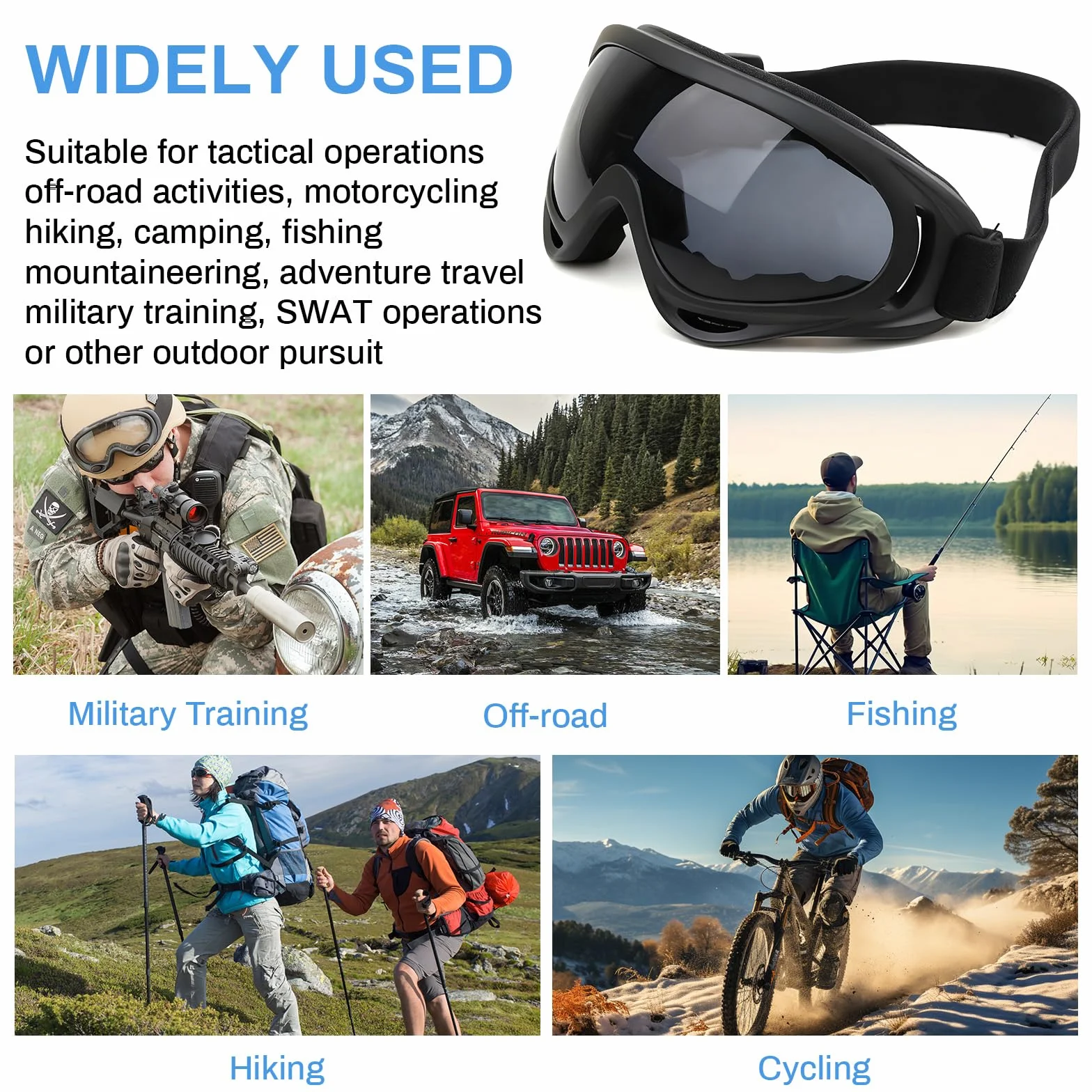 Lunette de Ski Lot de 2 pour Homme et Femme Protection UV Anti-Buée Coupe-Vent Cyclisme Snowboard Randonnée