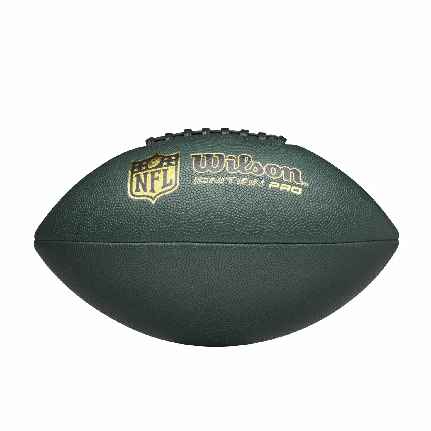 WILSON NFL Ignition Pro Eco Ballon de Football Américain en Cuir Composite Vert Taille Officielle