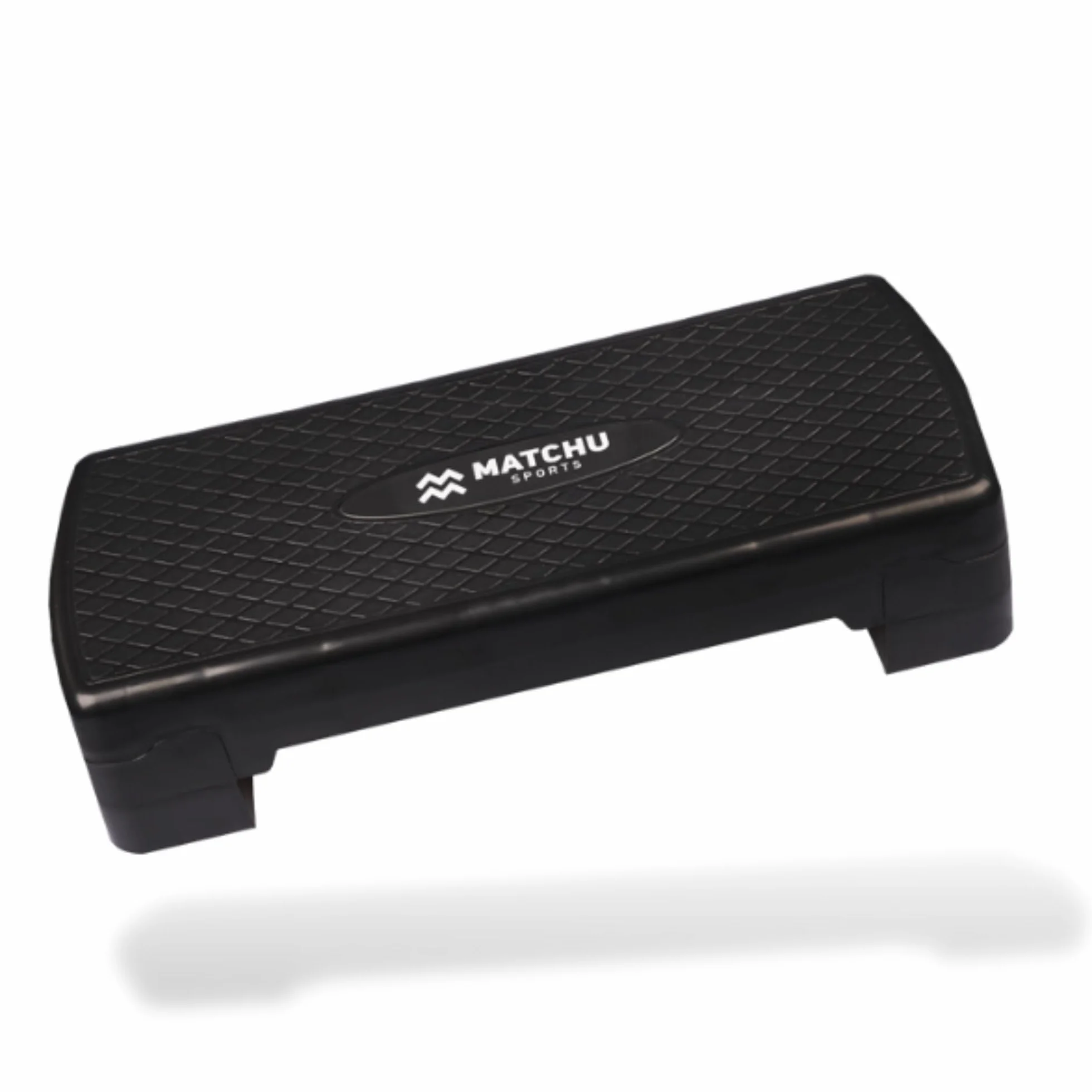 MATCHU Step Fitness Réglable 9-14 CM 200 KG Antidérapant Plastique Noir
