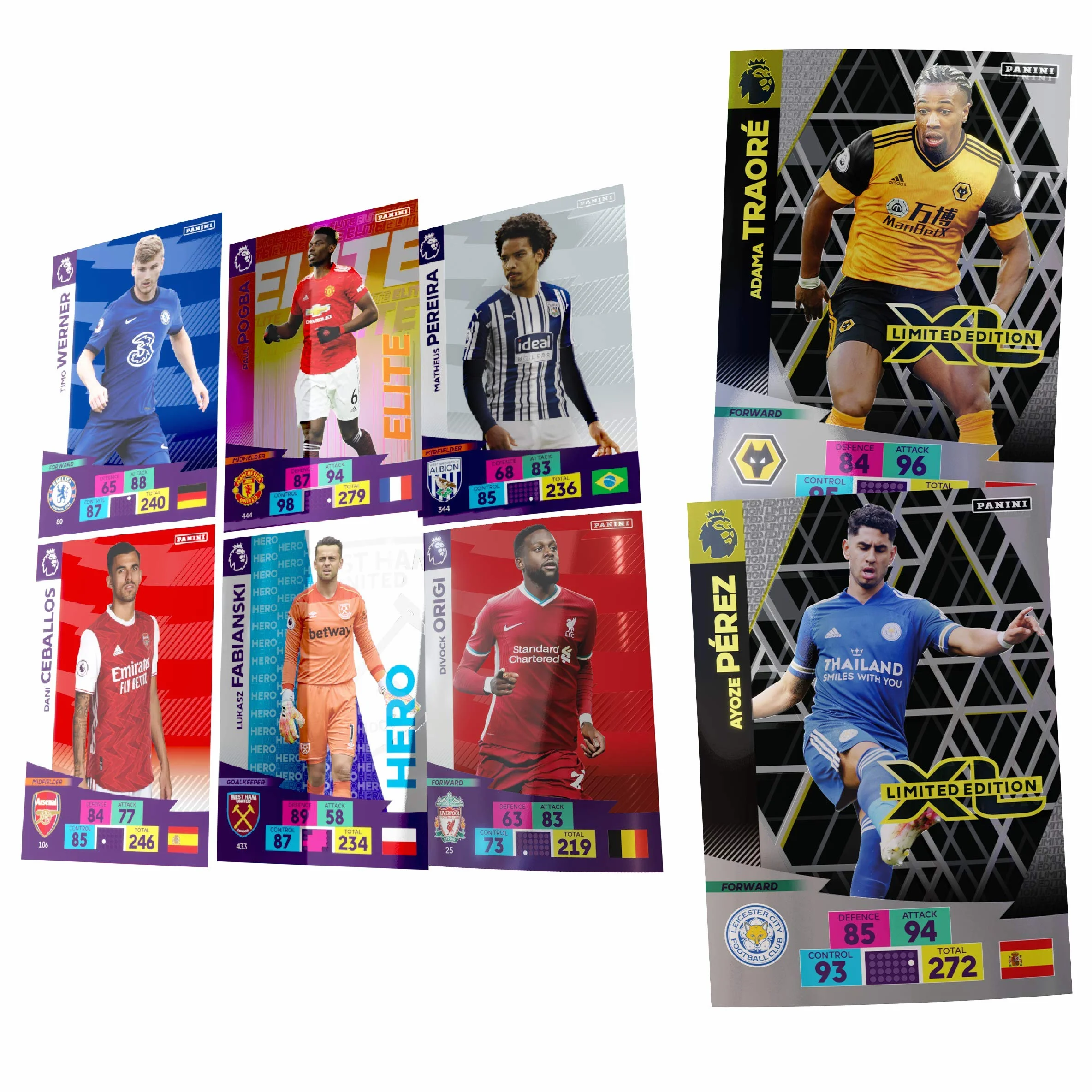 Panini Premier League 2020/21 Calendrier Adrenalyn XL