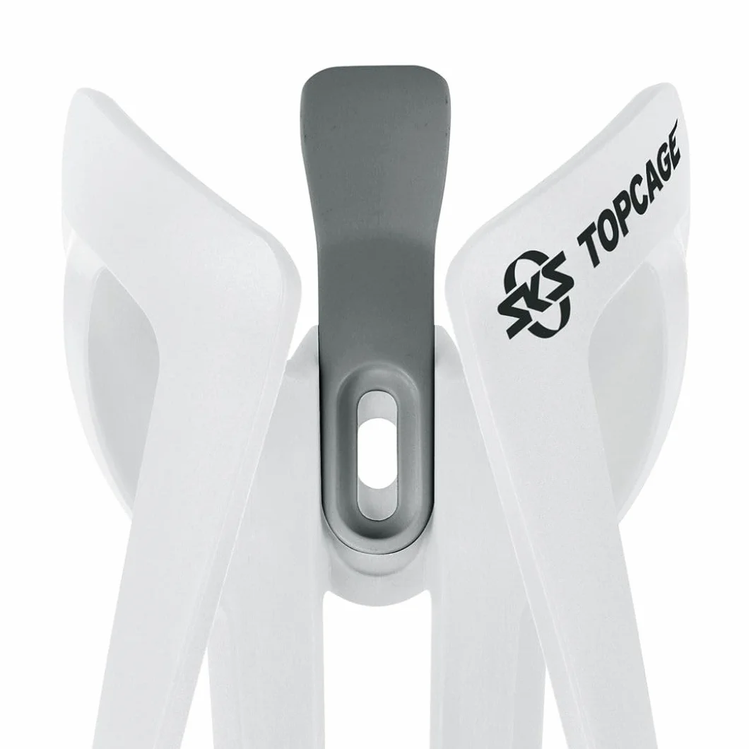 SKS Germany TOPCAGE Porte-bidon pour vélos Plastique résistant léger butée réglable Blanc