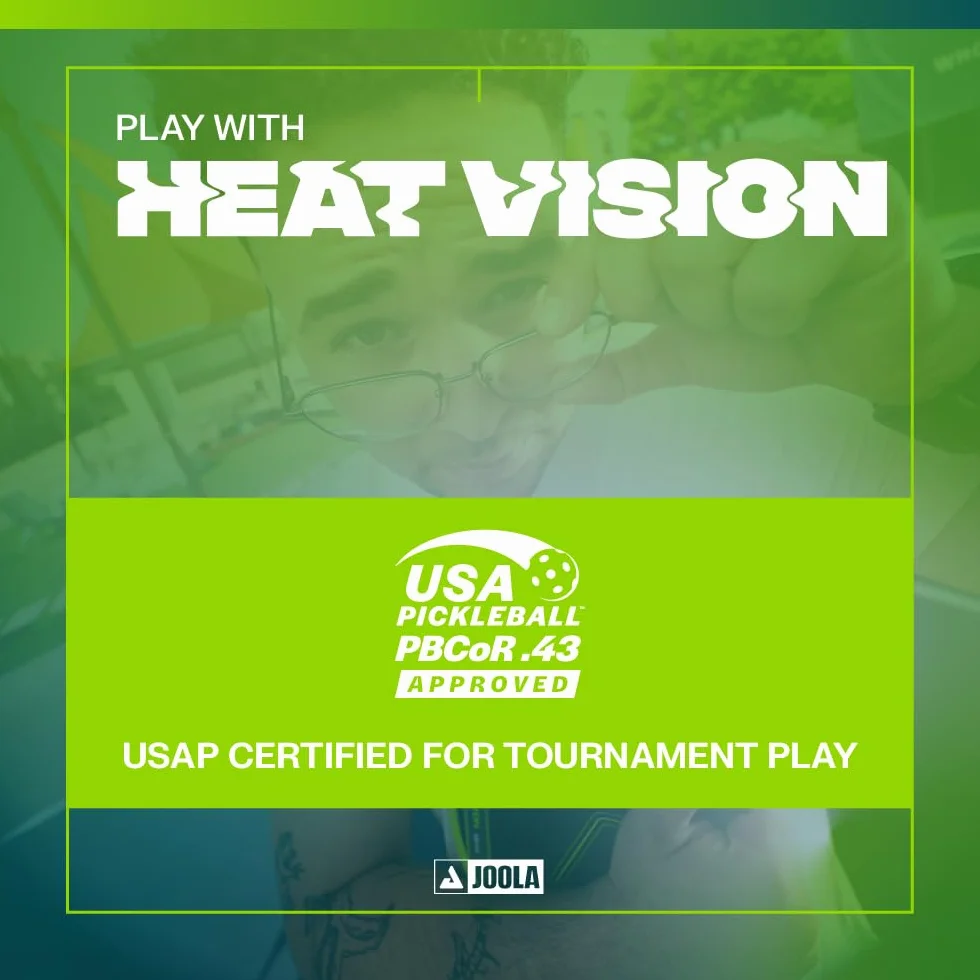 JOOLA Vision Double Vision Raquette Pickleball USAP homologuée SK Film anti-vibrations