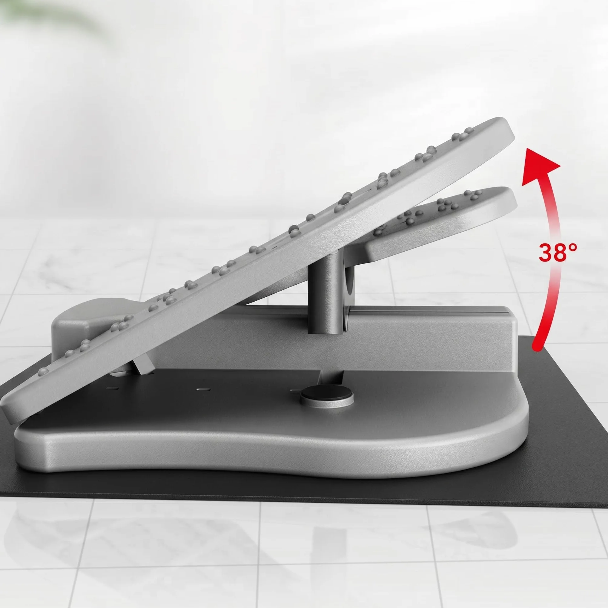 Changor Machine Pas à Pas pour Pieds, Appareil d'Entraînement Silencieux Pliable Jambes, Pédale Exercice Compacte Nylon
