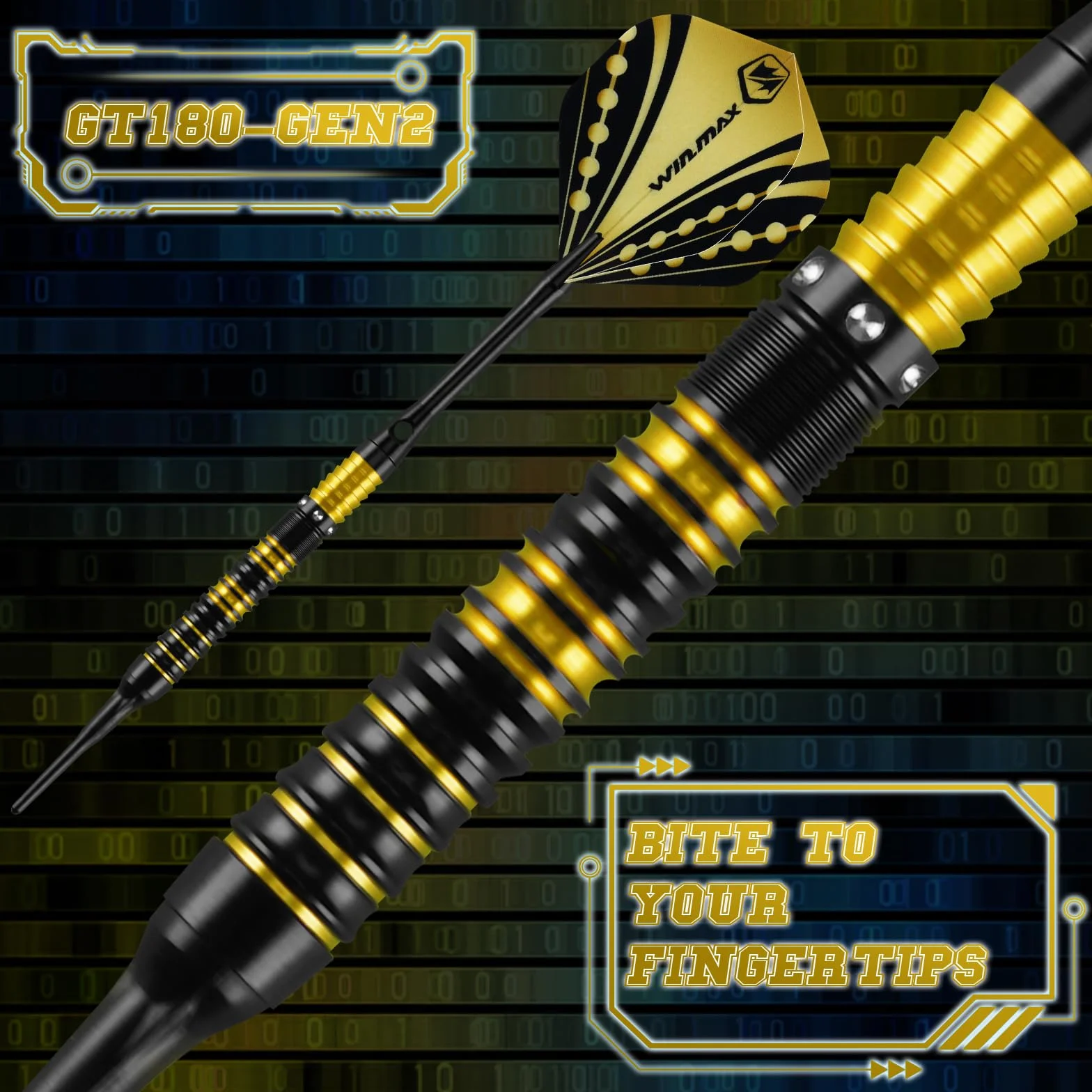 WIN.MAX Fléchettes 90% Tungstène 18 g Lot de 3