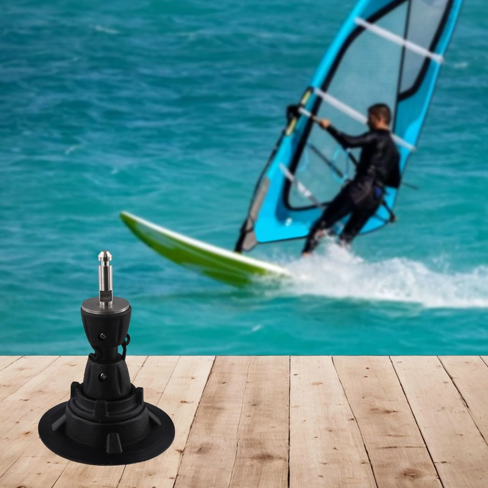 Pied de mât de planche à voile en PVC pour pivotement à 360 degrés