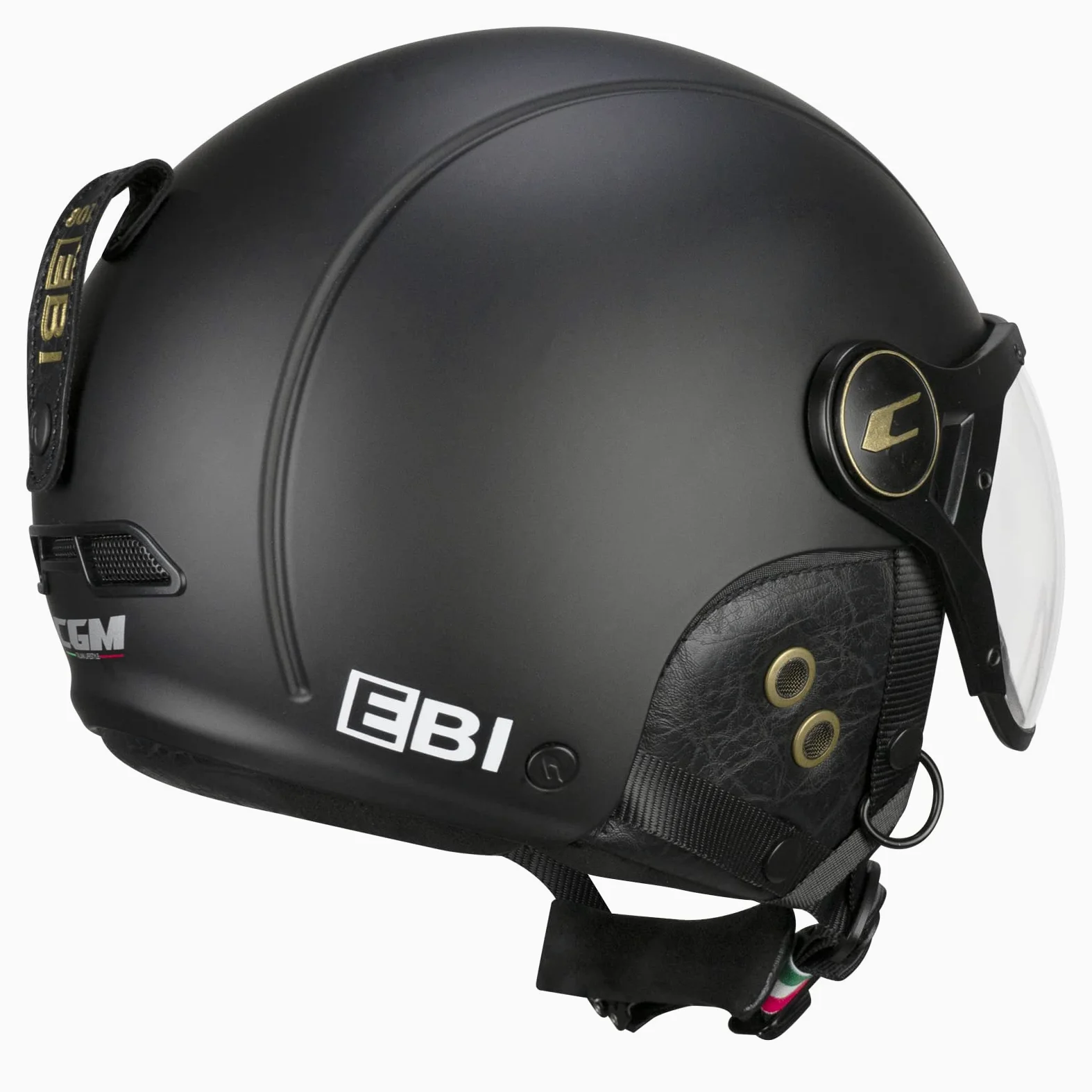 CGM EBI Casque de Ski Unisexe pour Adulte, Noir Mat, XL (60 cm)