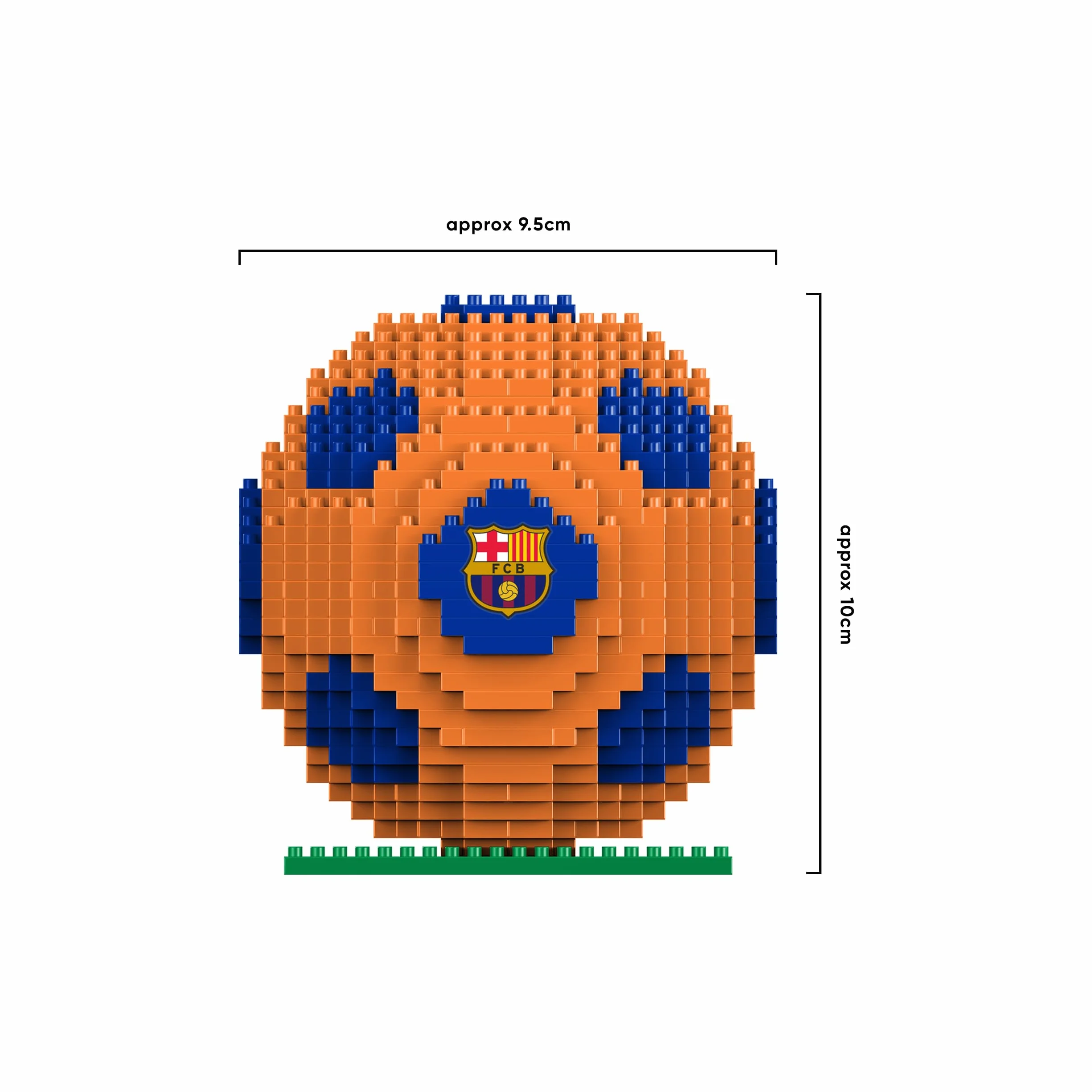 FC Barcelona BRXLZ Jouet de Construction Football 3D Officiel Couleur Alternative