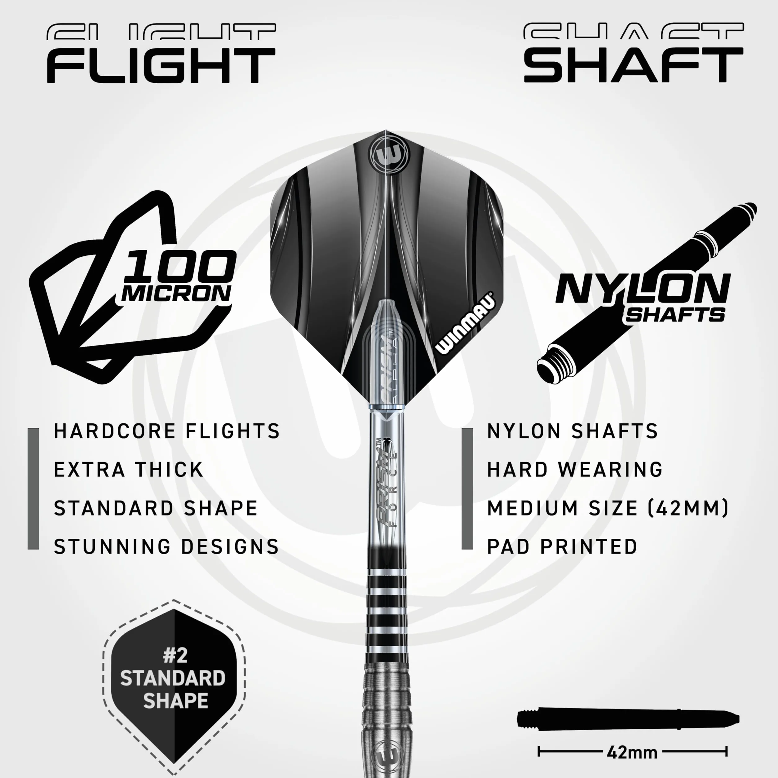 WINMAU Sniper V2 90% Fléchettes Pointe Acier 24g