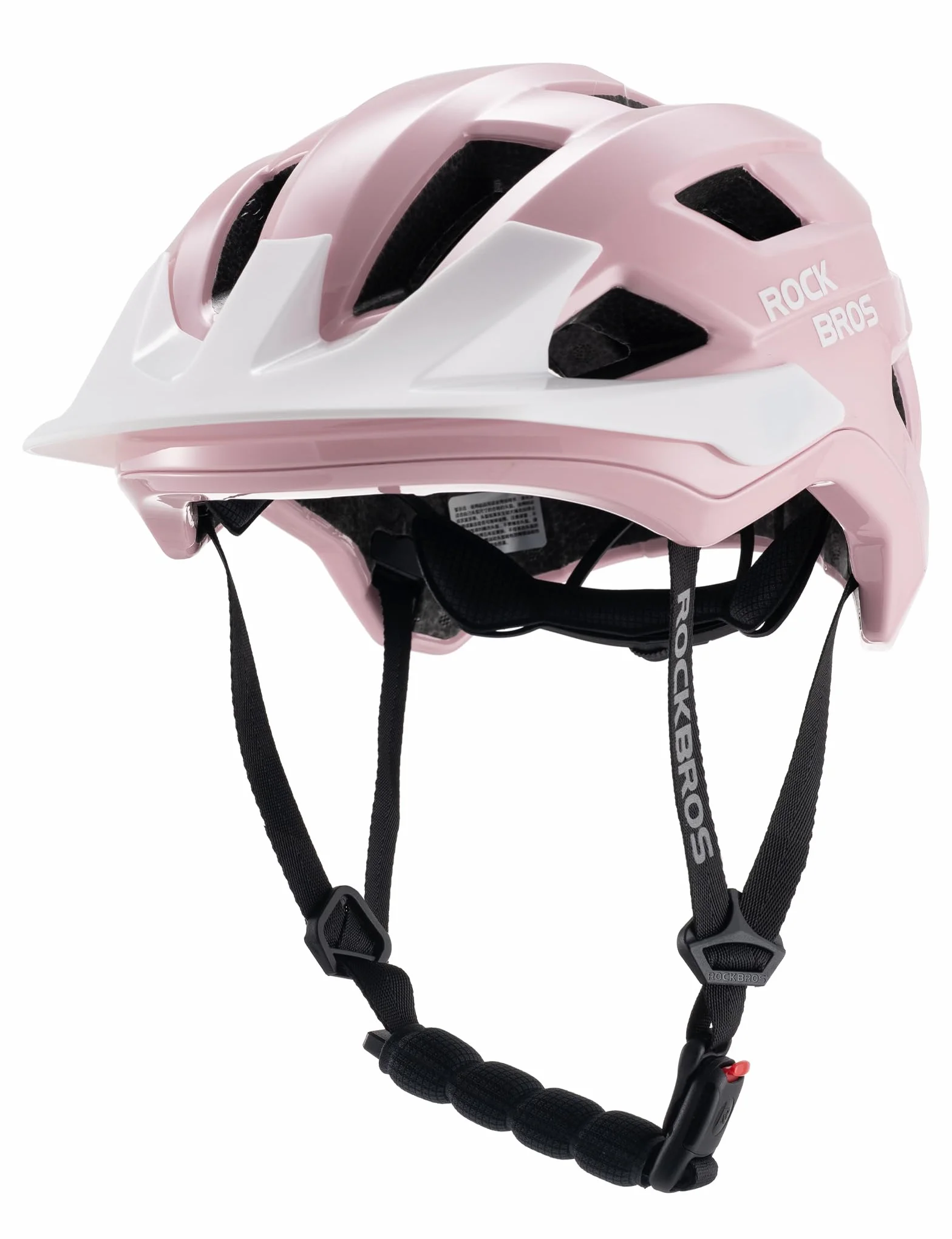 ROCKBROS Casque Enfant & Ados, Casque avec Visière Amovible, Ajustement Sécurisé et Profond, Ventilation Optimale, pour VTT et BMX Loisir