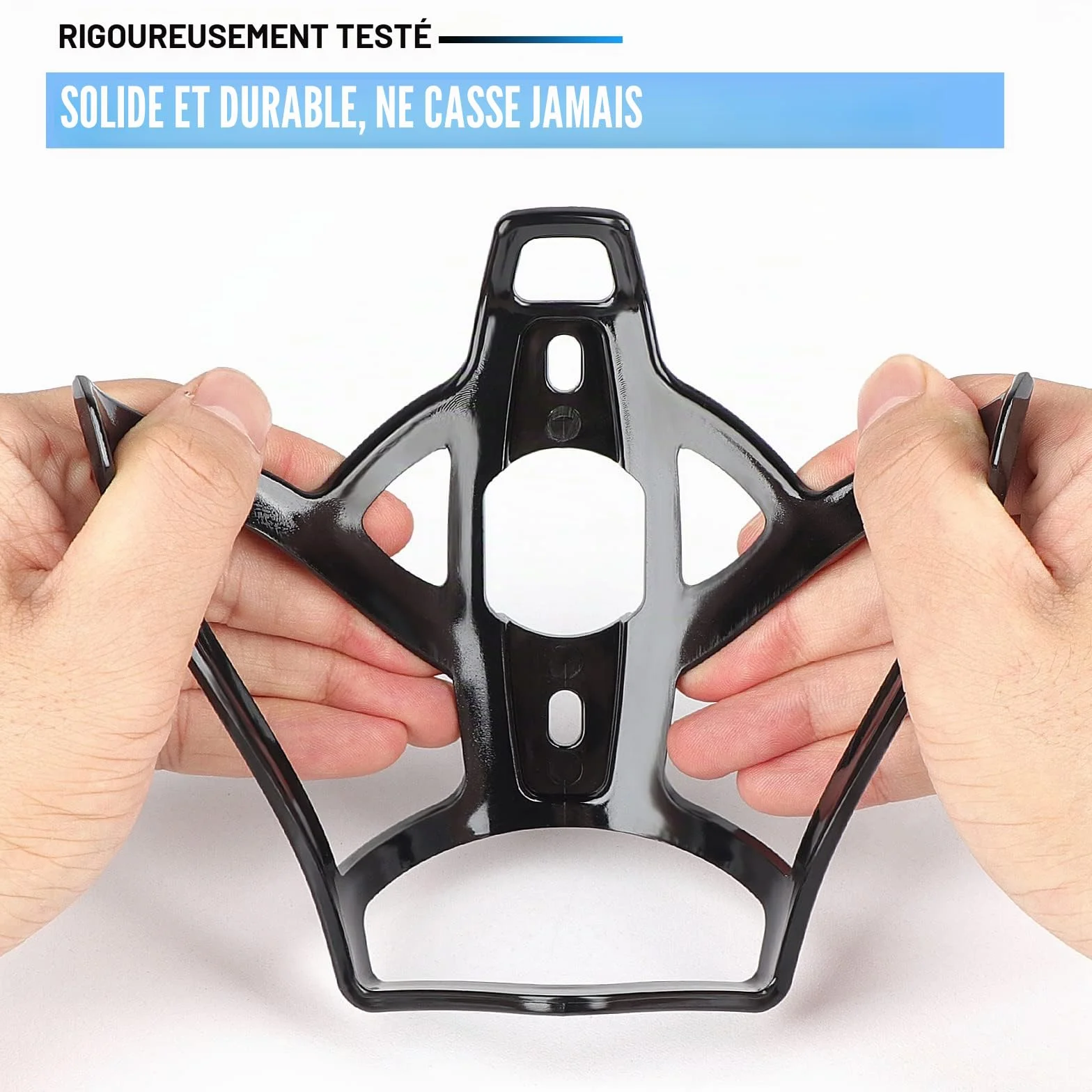 Porte-Bouteille de vélo amélioré incassable léger pour VTT vélo de Course vélo de Montagne Noir