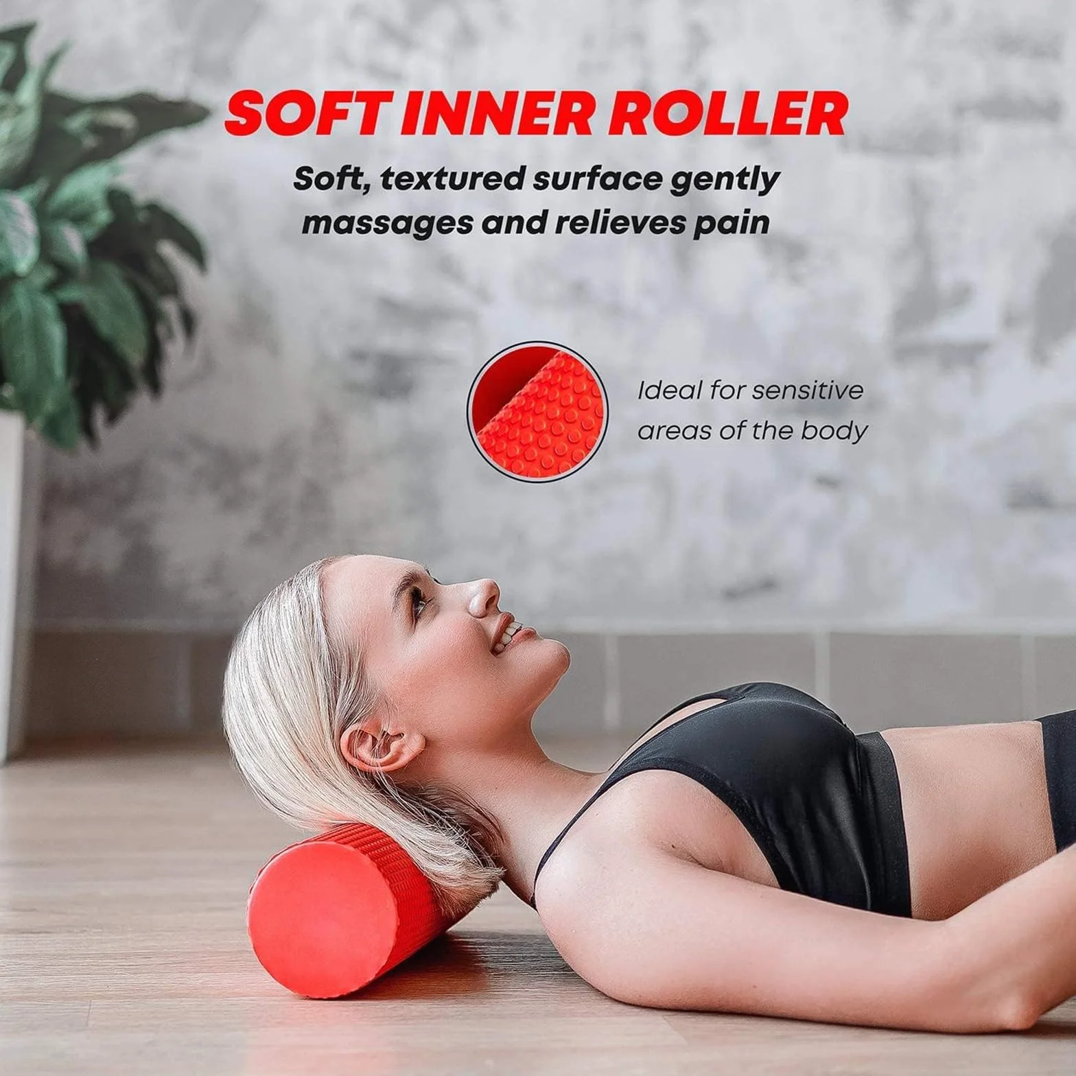 Ensemble De Rouleaux En Mousse 4 En 1, Colonne De Yoga Solide, Balle De Massage Des Pieds, Rouleau Portatif Pour Dos Et Muscles