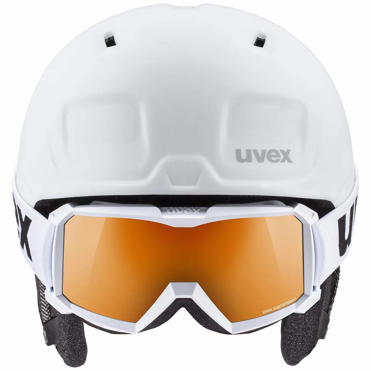 uvex heyya pro set, casque et lunettes de ski Jeunesse unisexe, white-black