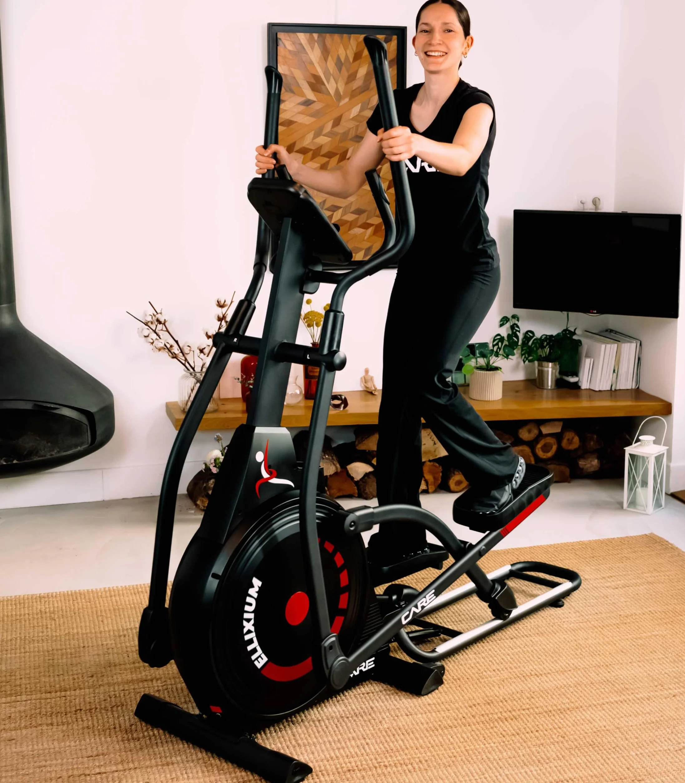 Care Fitness ELLIXUM FD Vélo Elliptique 23 Programmes 16Kg Masse d'Inertie Résistance Magnétique