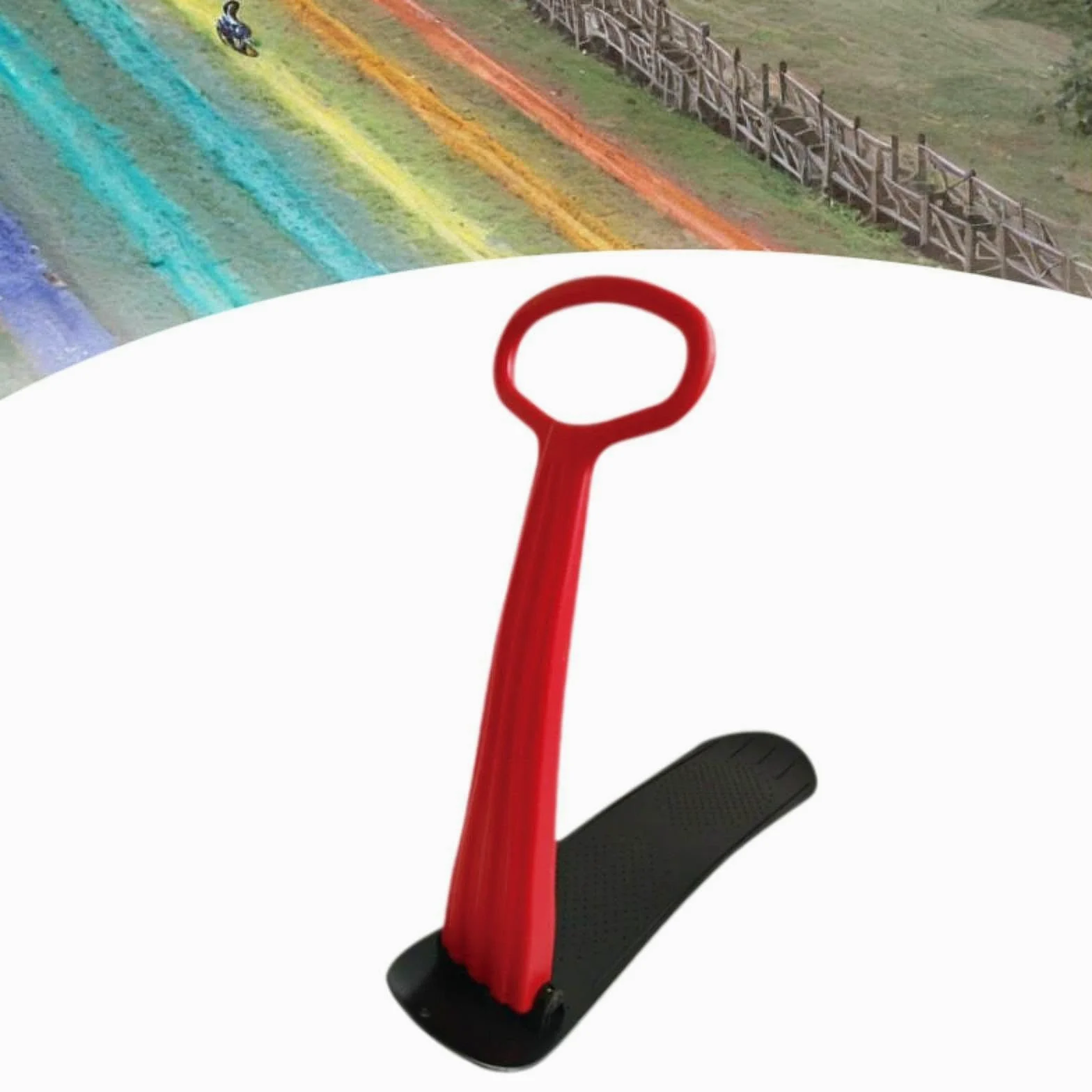 Snowboard avec Guidon pour Enfants, Jouet d'hiver Pliable, Luge en PP pour Activités de Plein Air, Luge, Loisirs