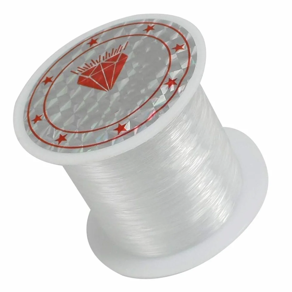 Perles Fil Nylon Clair Ligne De Pêche Bobine 34Lbs 0.4mm
