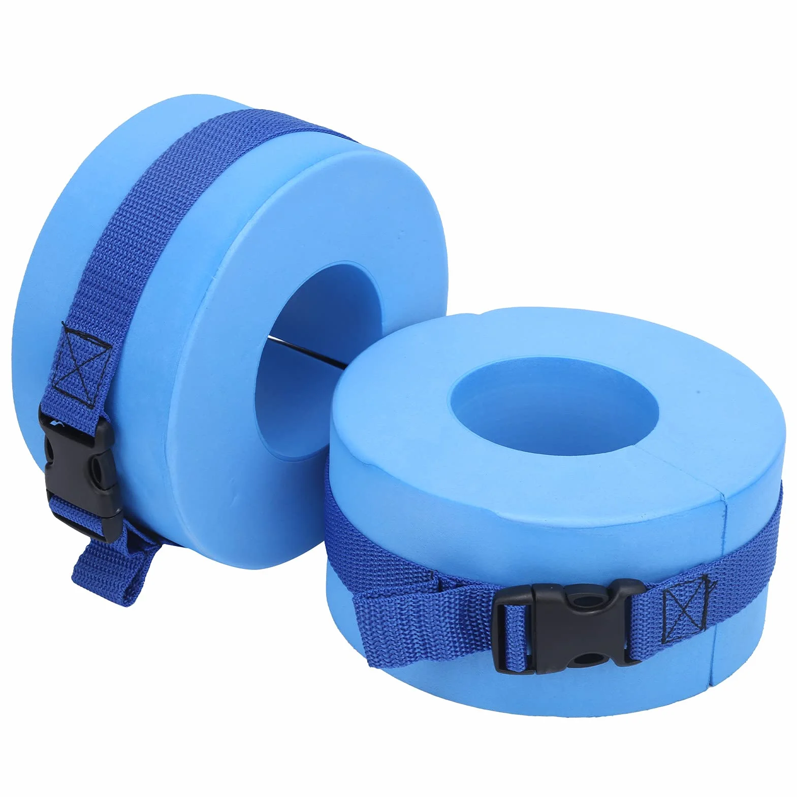 2 pièces Poignets Aquatiques de Natation, Manchettes Natation EVA Anneau Flottant pour l'aquagym Poids Natation avec Boucle à dégagement Rapide pour Natation, entraînement Physique
