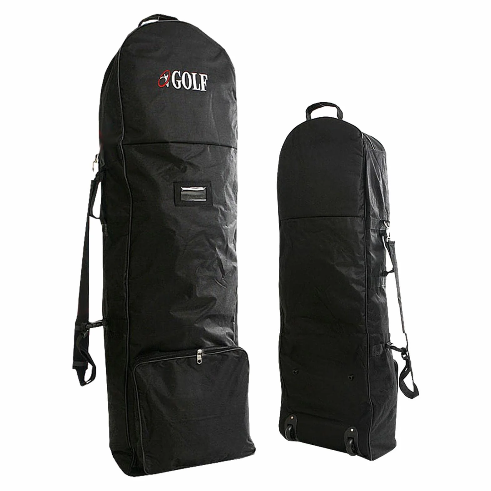Sac de Voyage pour Club de Golf Polyester 600D avec Roulettes et Sangle Réglable