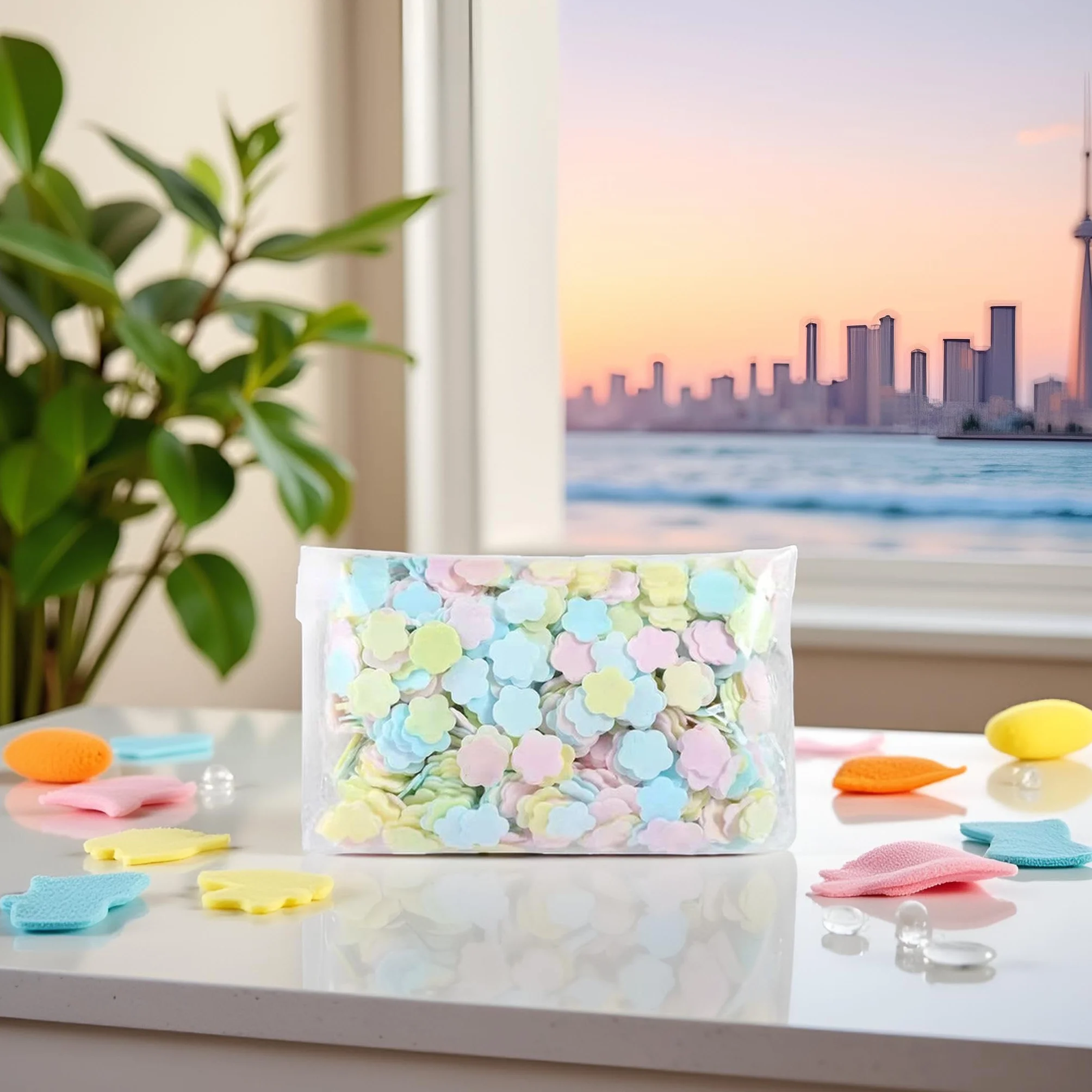 Lot de 1000 feuilles de savon en papier jetables colorées pour voyage, randonnée, lavage des mains