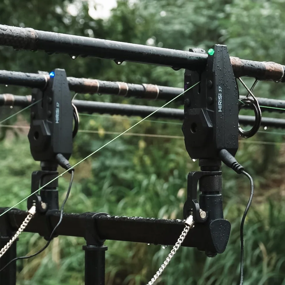 Hirisi Tackle Kit d'alarme sans fil pour pêche à la carpe - Indicateur de touche étanche - Équipement de pêche à la carpe