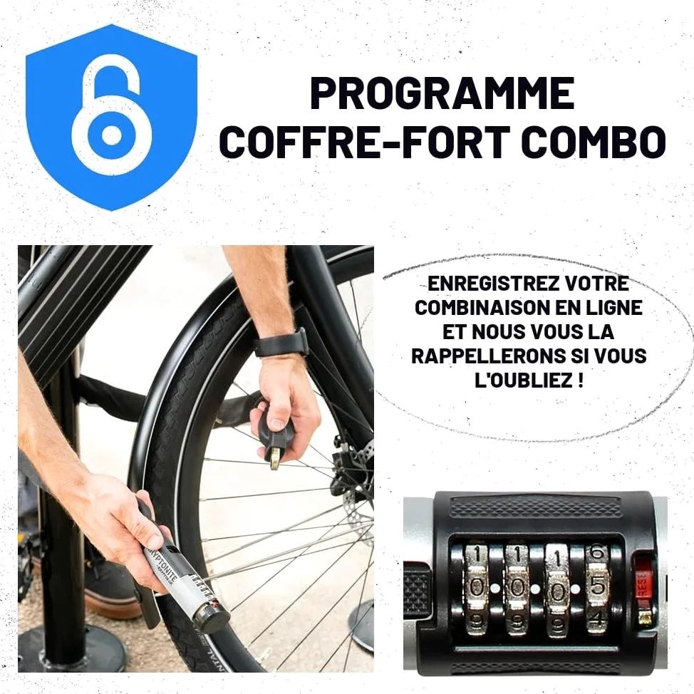 Kryptonite Keeper 585 Combo Antivol Pliable, Niveau Sécurité 5/10 | Antivol Vélo Pliable à Combinaison avec Support de Transport, Barres en Acier Trempé de 3 mm, pour Vélos, 0,99 kg, 85 cm