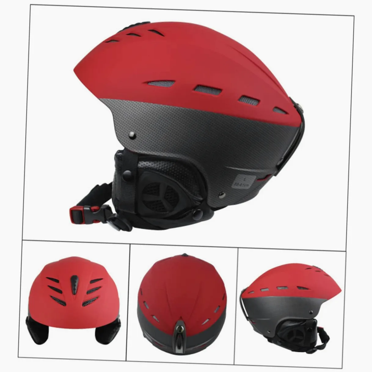 Toddmomy Casque de Ski et Snowboard pour Homme et Femme avec Aérations pour Évacuation de Chaleur Réglage Rotatif et Coussinets Amovibles