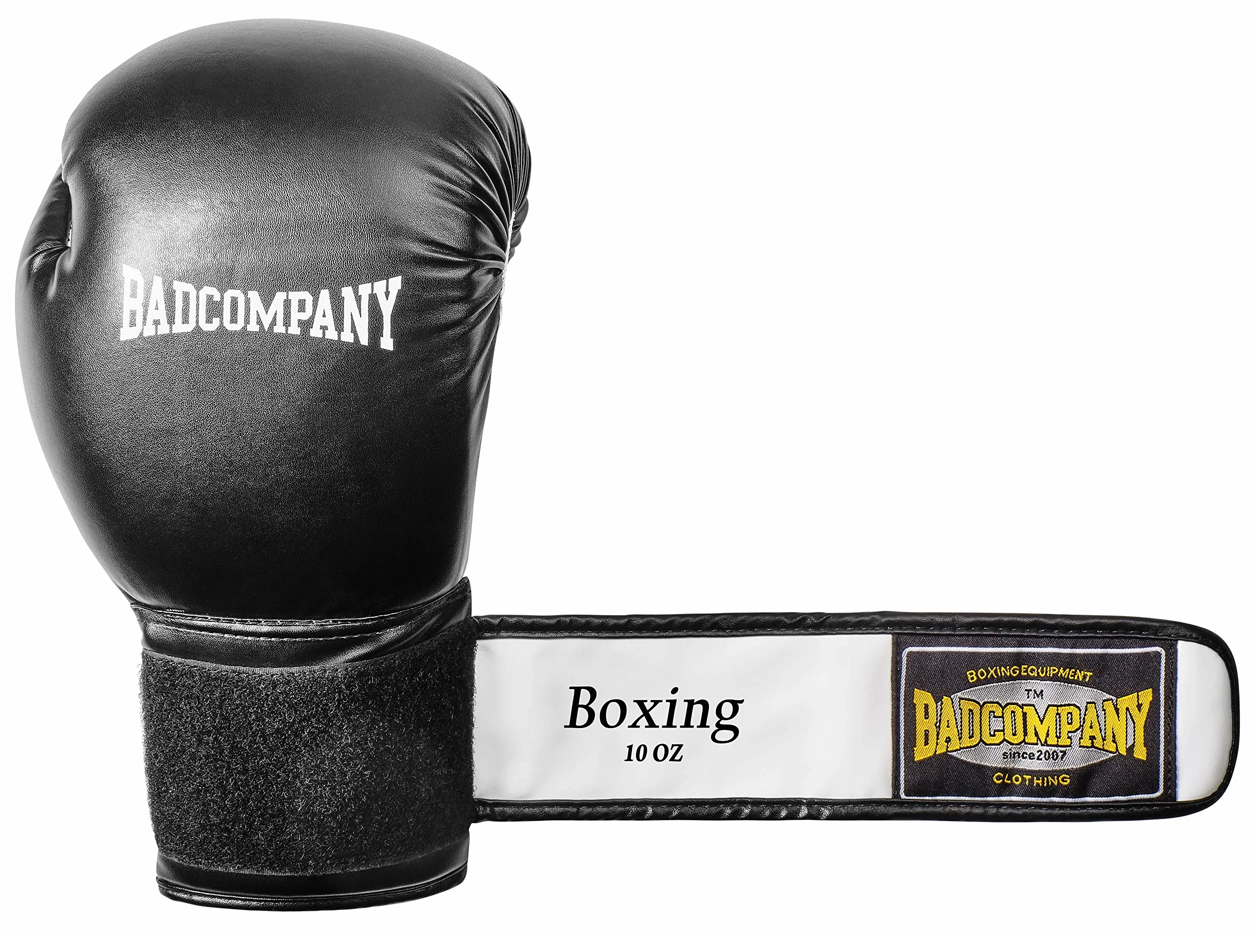 Kit professionnel de boxe avec sac de frappe rembourré en toile 100 X 30 cm, chaîne en acier à quatre points et gants de boxe en polyuréthane "White Tiger"