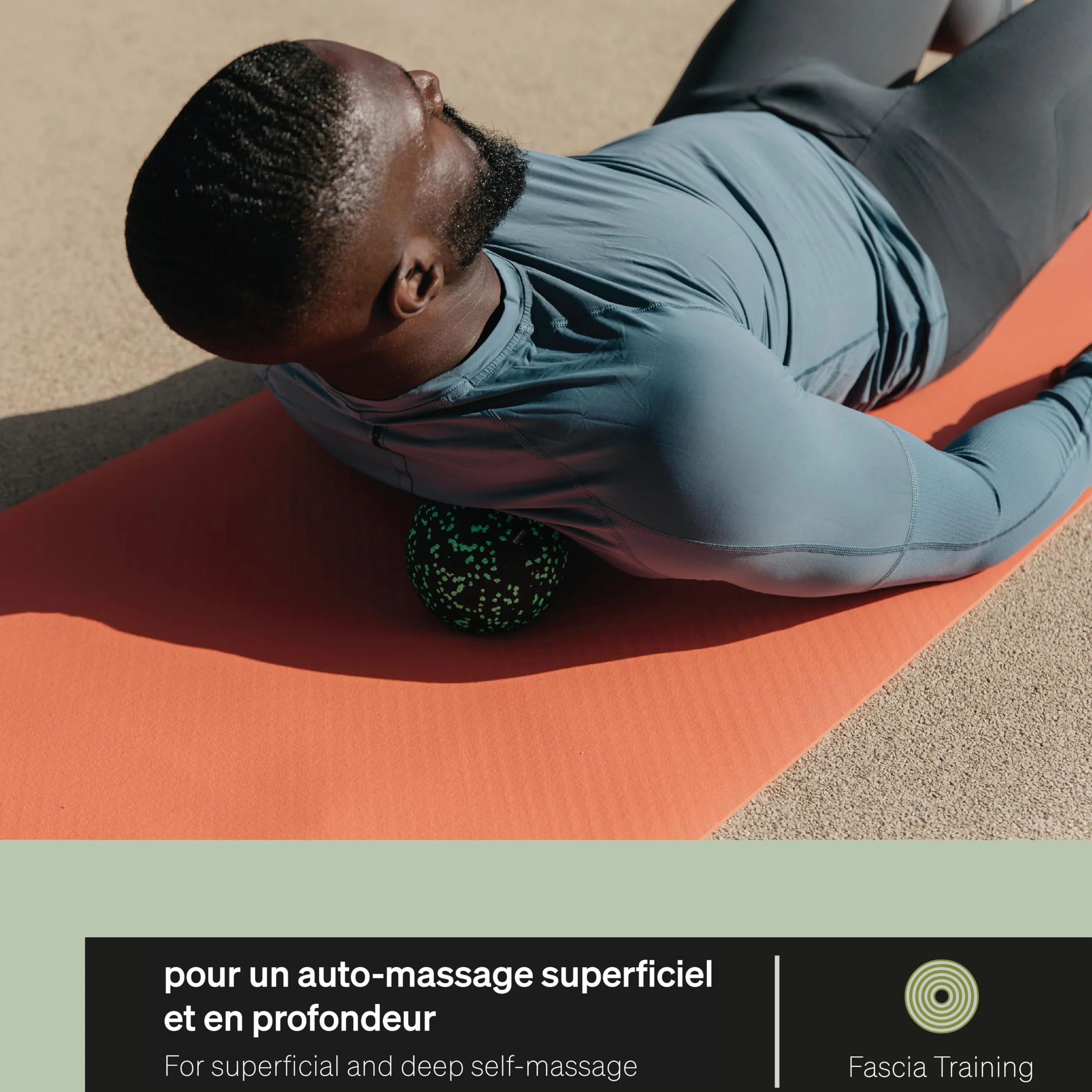BLACKROLL® BLACKBOX Kit de massage avec rouleau, balle et duoball pour fascias et trigger points