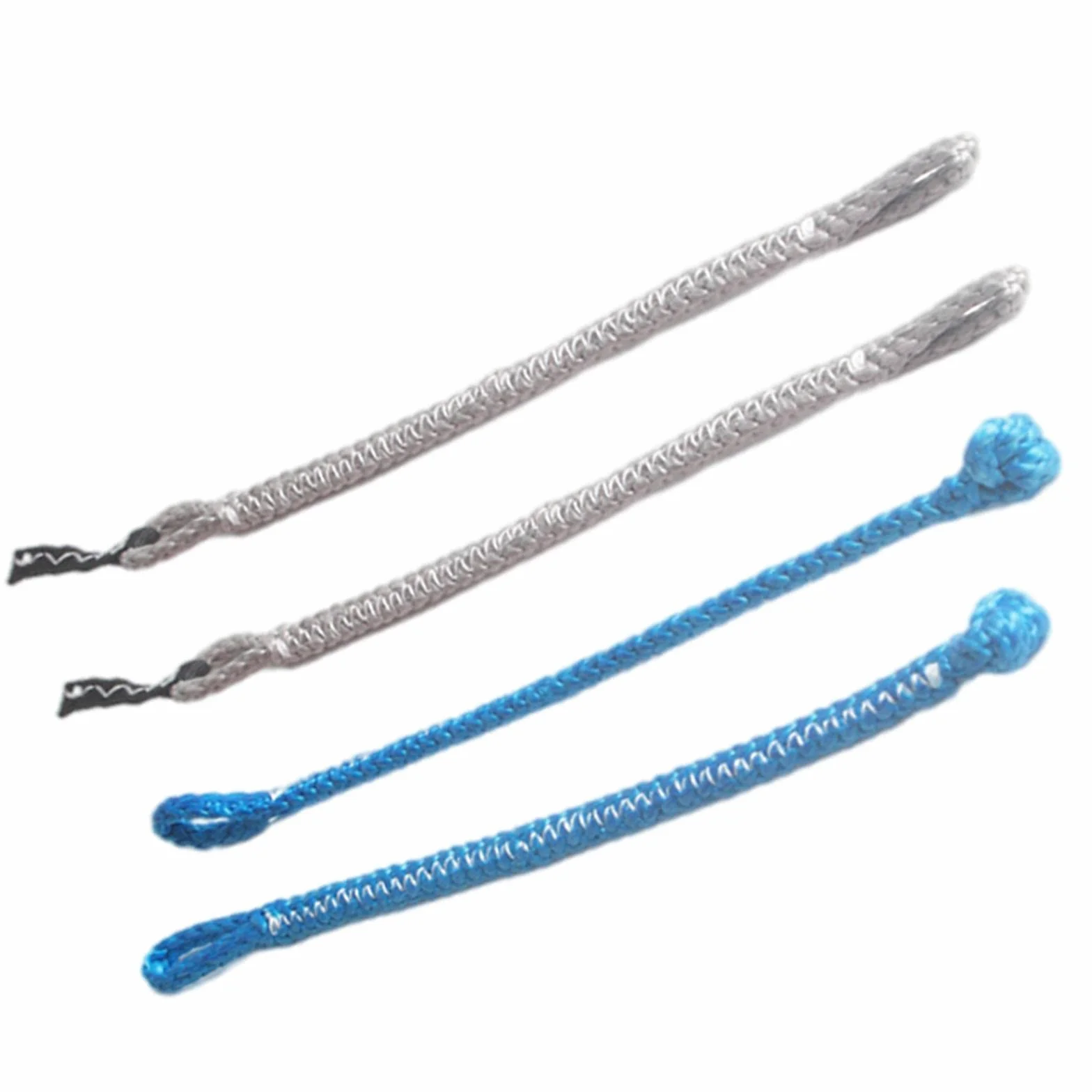 Lot de 4 Nattes de Kitesurf, Pigtails de Rechange 1000 Kg, Bleu Gris