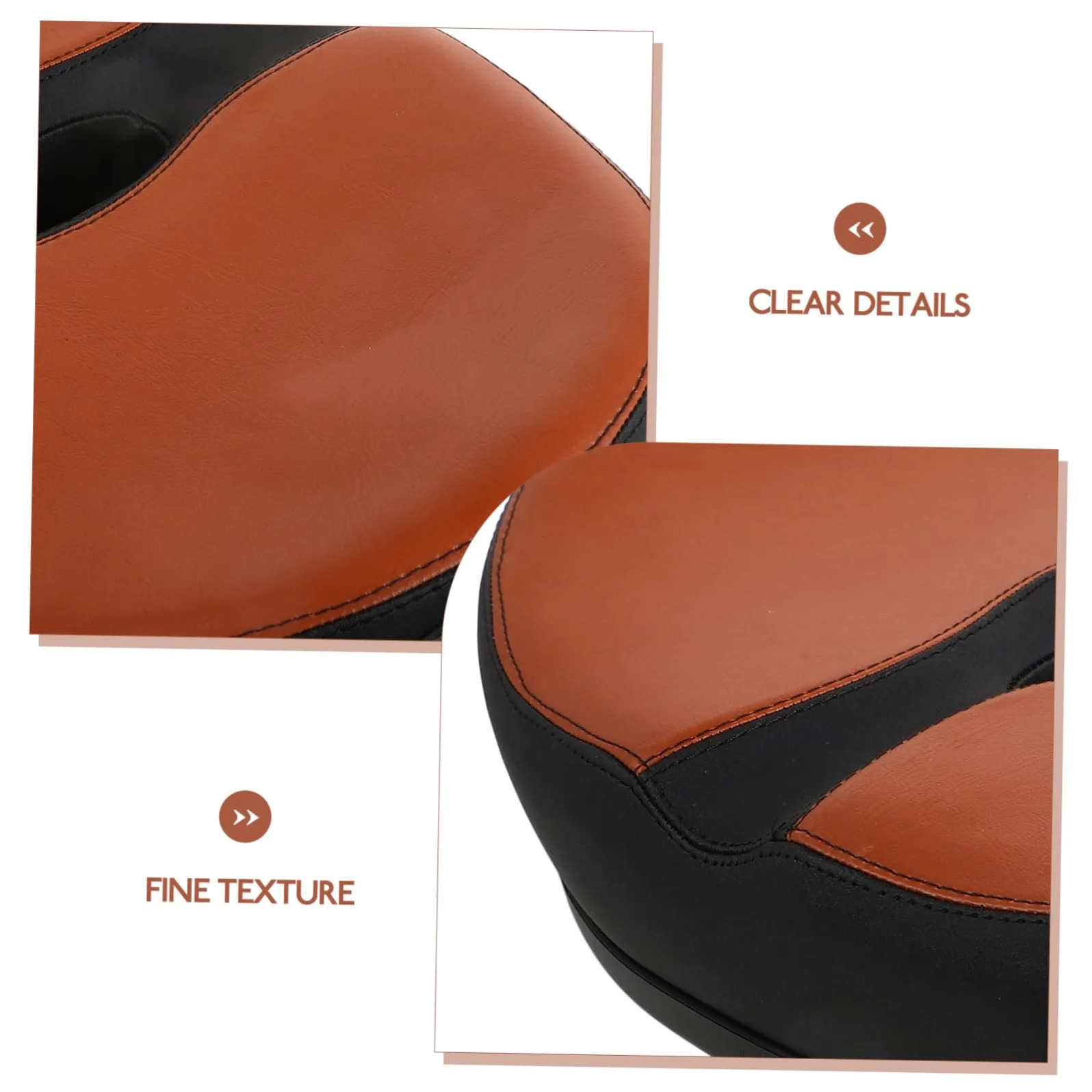 Selle de Vélo sans Nez Rembourrée, Coussin Large Ergonomique | Mousse Polyuréthane Pu, Entretien Facile, de Pression, pour Vélo et Route