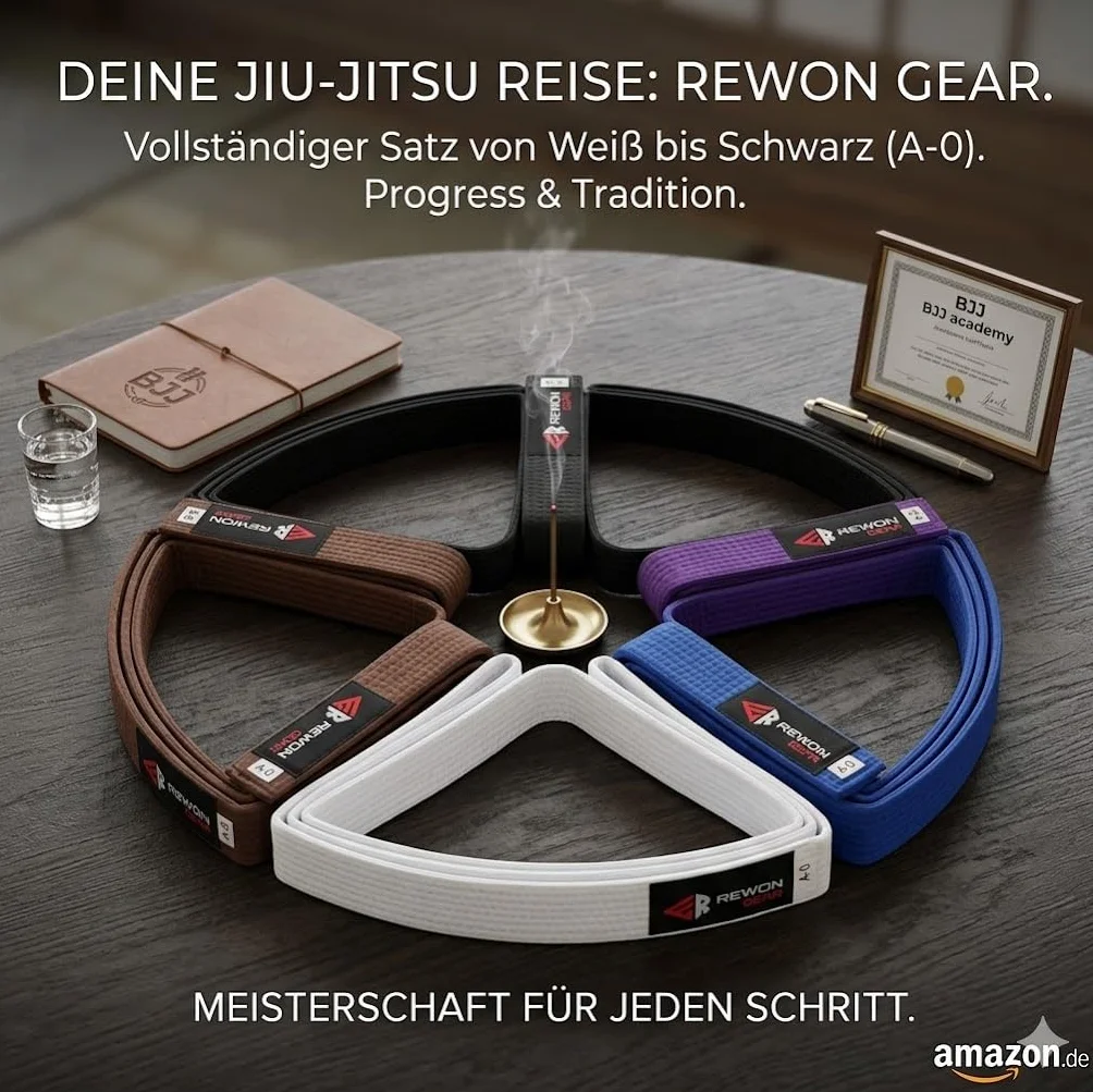 REWON Ceinture de Judo BJJ 100% Coton Doux pour la Peau - Ceinture JJB Arts Martiaux Taekwondo Adultes Enfants