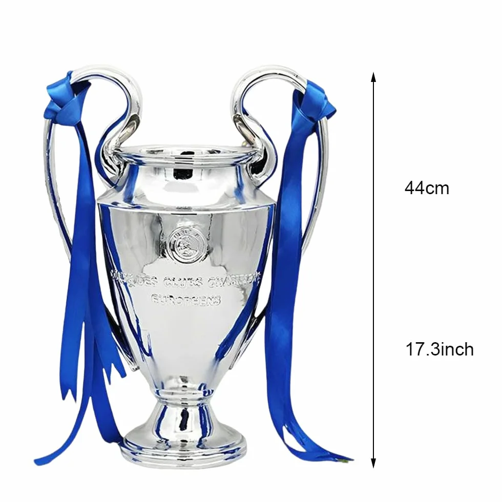 Trophée de football des champions d'Europe Ligue européenne des champions Réplique Collection pour fans et cadeaux Décorations de bureau