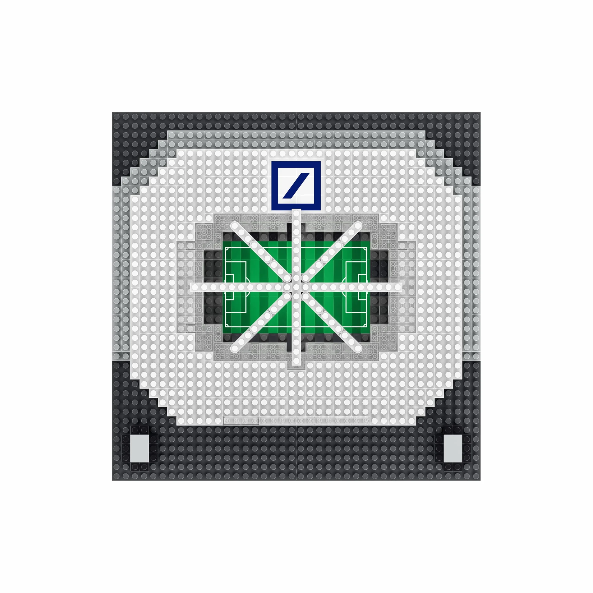Eintracht Francfort BRXLZ Mini Stade 3D Bricks Jouet de Construction Waldstadion Deutsche Bank Park