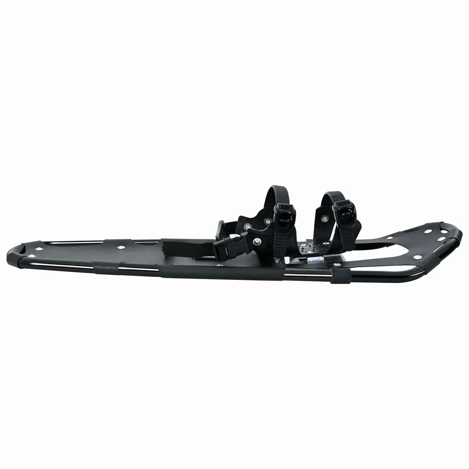 Raquettes en Bleu et Noir 53,5 x Aluminium HDPE, Set Complet avec bâtons Ajustables, Sac de Transport, Fixations sécurité, adaptées pour randonnée, Montagne, Hiver