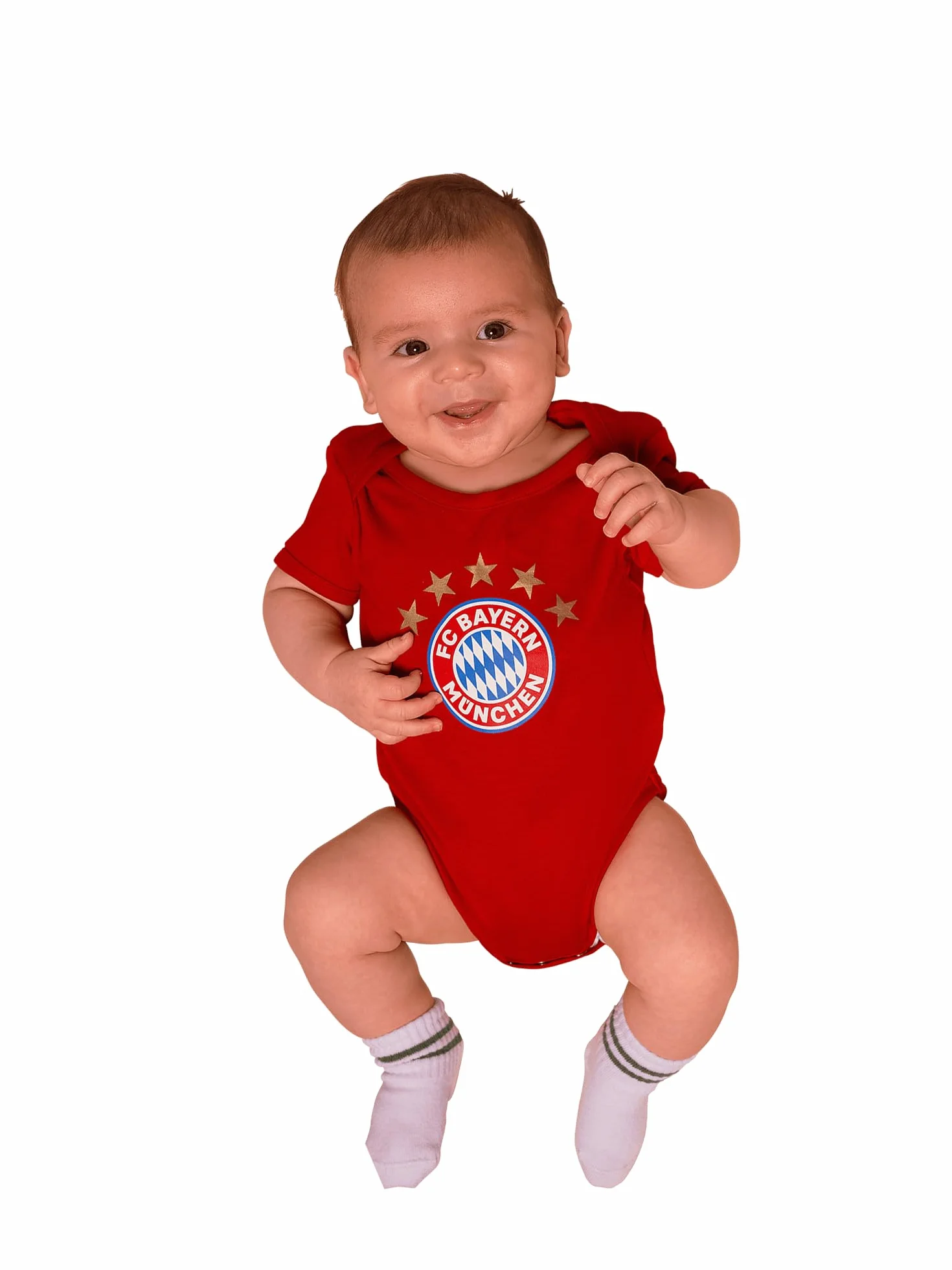 FC Bayern München Body Essential Bébé rouge rouge/bleu marine/rayé