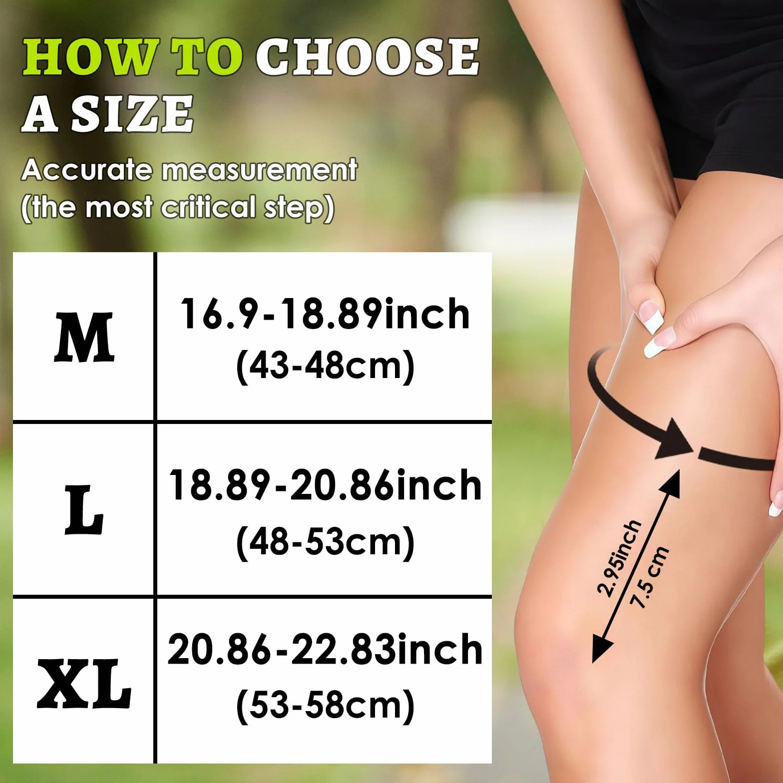 Genouillère Genou de Maintien avec Compression Élastique, Attelle Genou Sport pour Ménisque et Ligaments (XL)