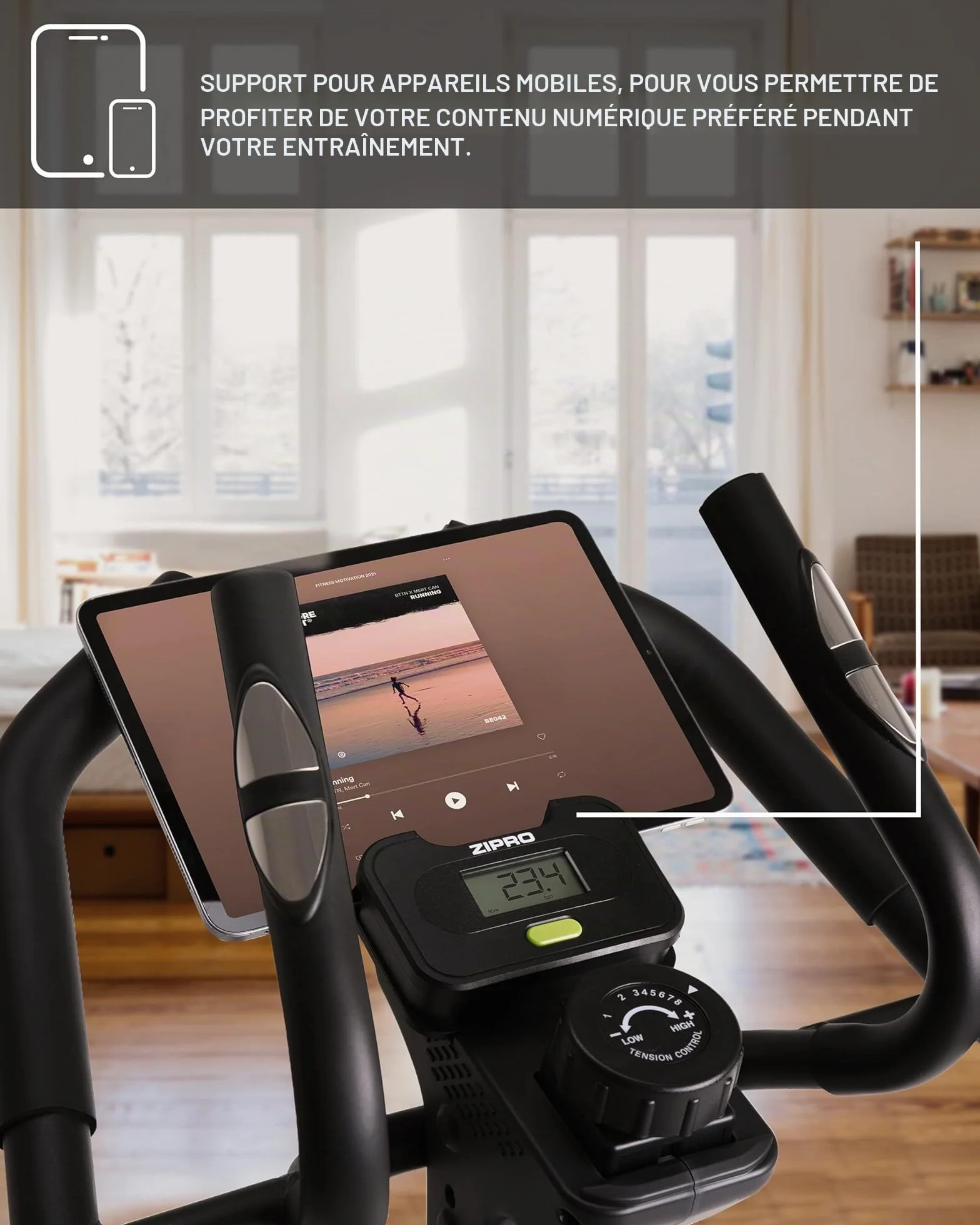 Zipro Crosstrainer Climber, vélo elliptique, 8 niveaux de résistance, 120 kg
