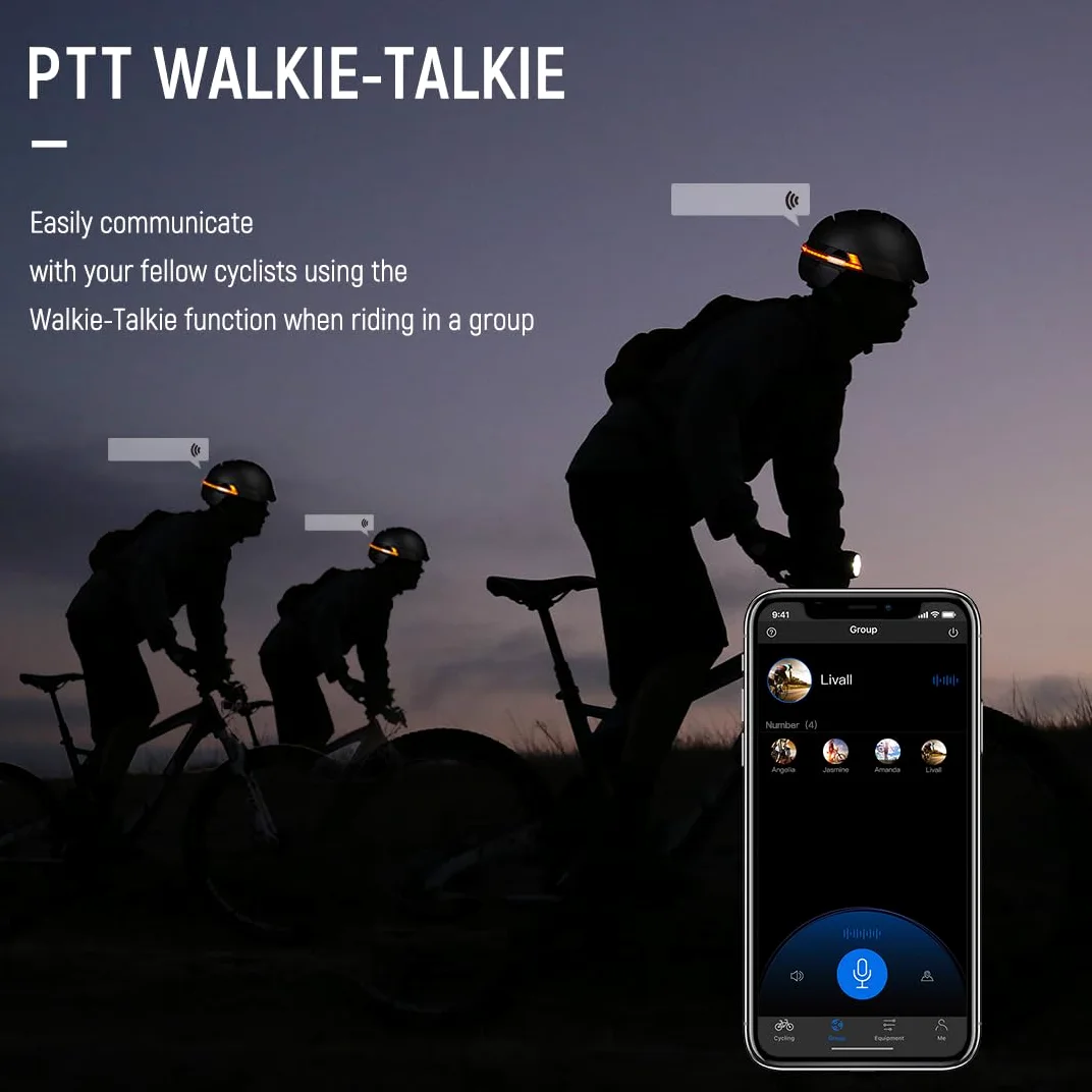 Casque Intelligent LIVALL, Casque de vélo Bluetooth avec capteur Automatique LED, côtés - Micro intégré, Haut-parleurs, Alerte SOS, Version améliorée du Casque de vélo Intelligent BH51M Neo