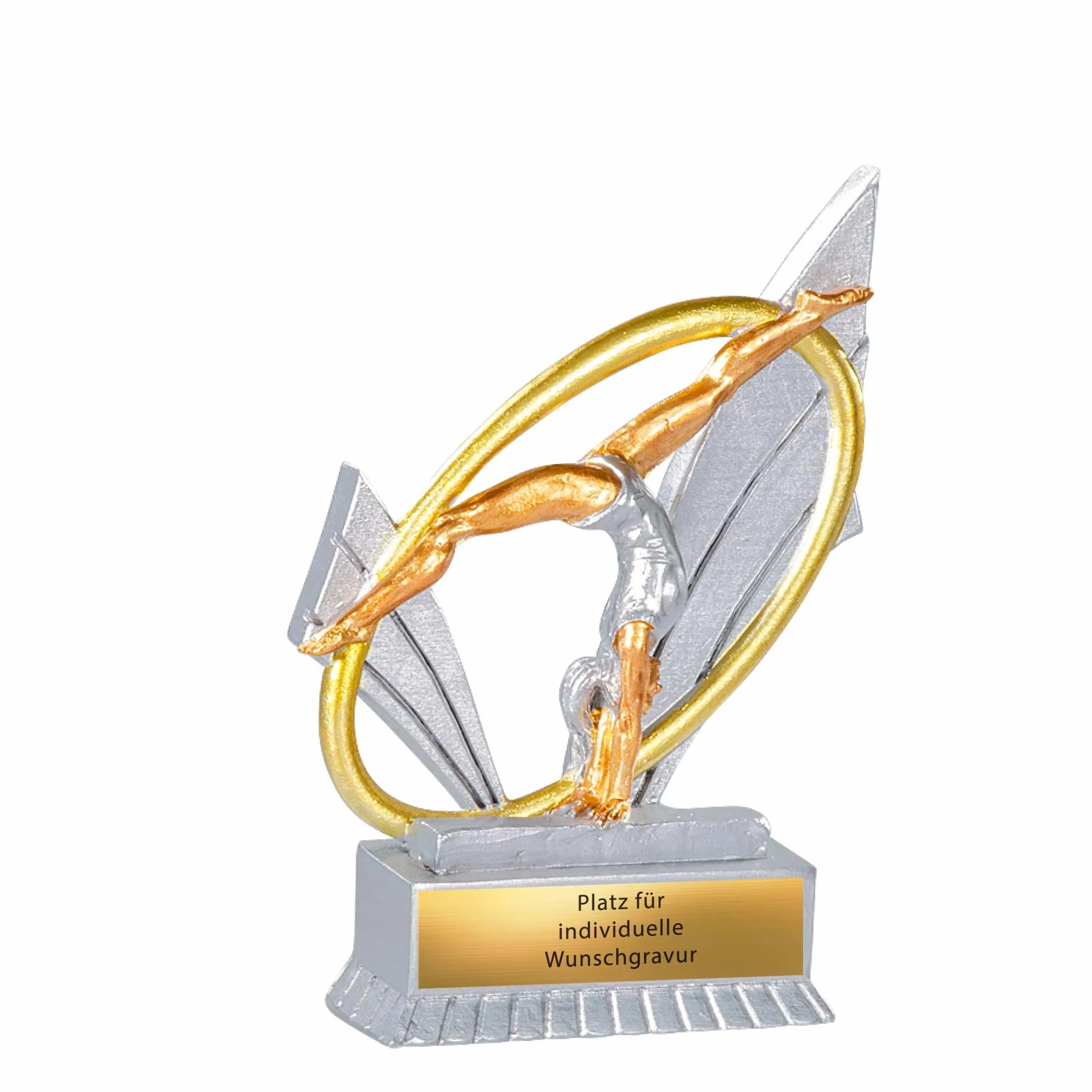 Trophée XS Turnerin 12 cm – Trophée de gymnastique rythmique – Récompense de groupe de gymnastique – Coupe de gymnastique avec texte au choix