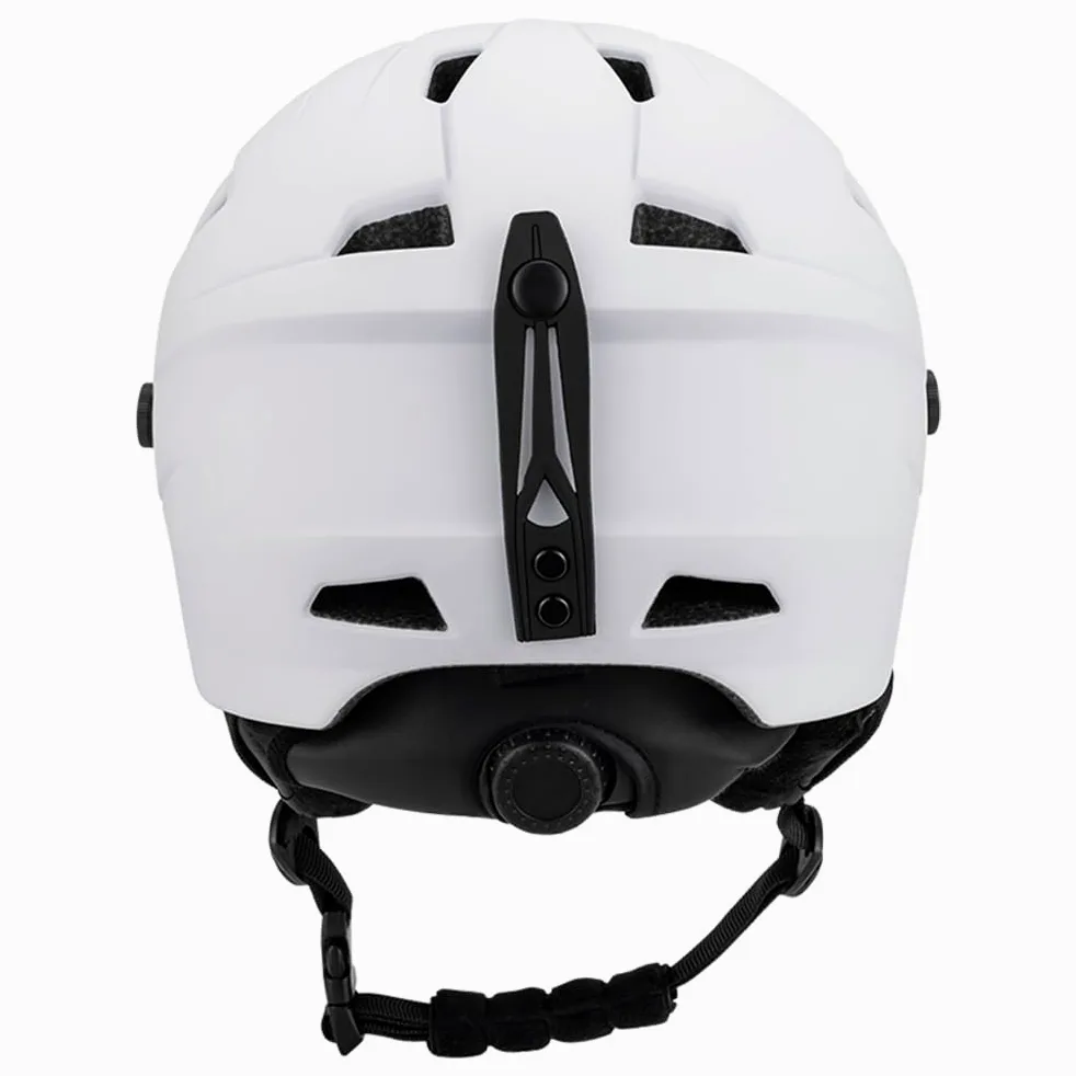 Casque de Snowboard Réglable pour Homme et Femme, Casque de Ski Résistant aux Chocs avec Lunettes, Idéal pour Les Amateurs Sports d'hiver, Matériau PC EPS, Noir/Blanc/Orange/Violet