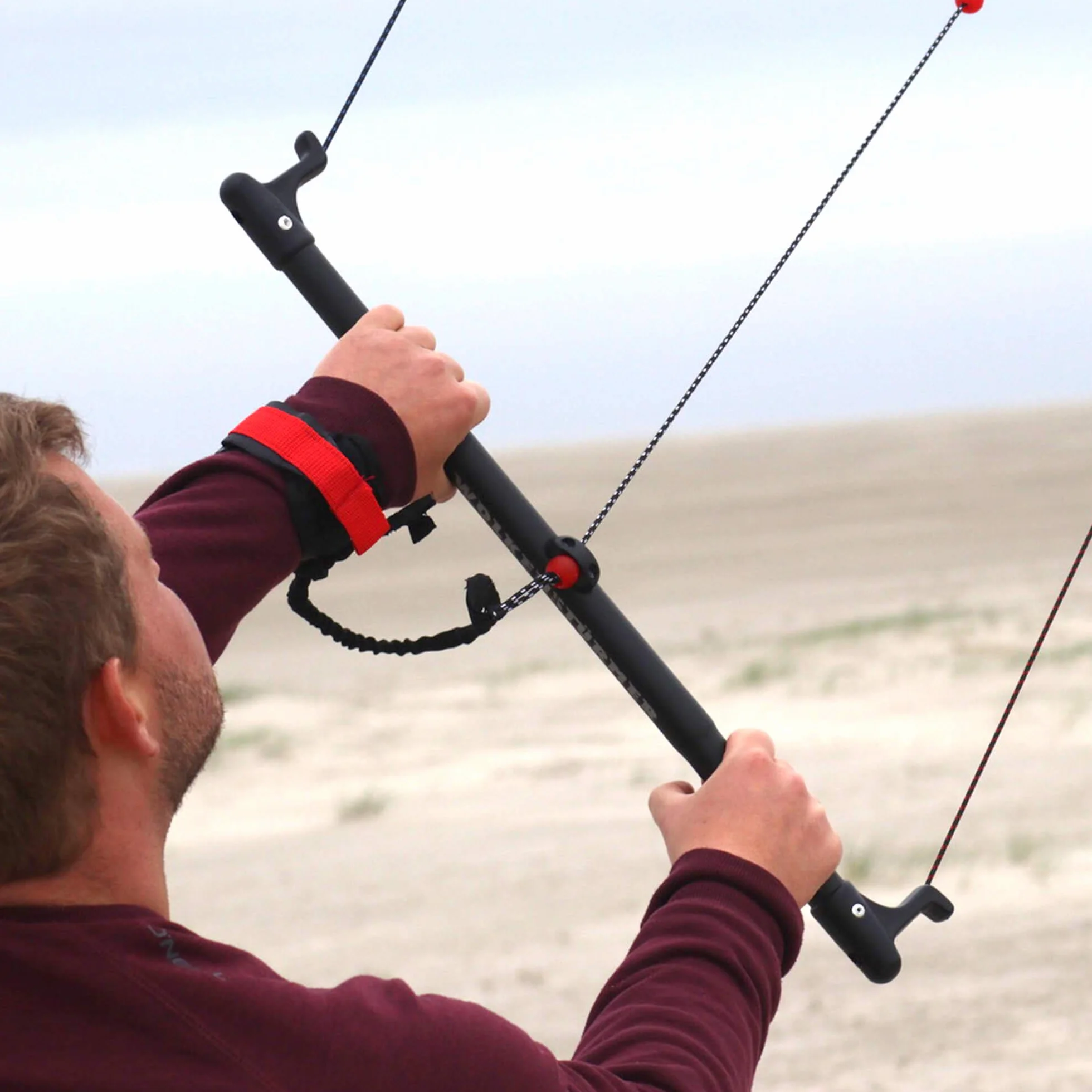Wolkenstürmer Paraflex Trainer 3.1 Jaune Fluo Aile de Kitesurf 3 Lignes Cerf-Volant