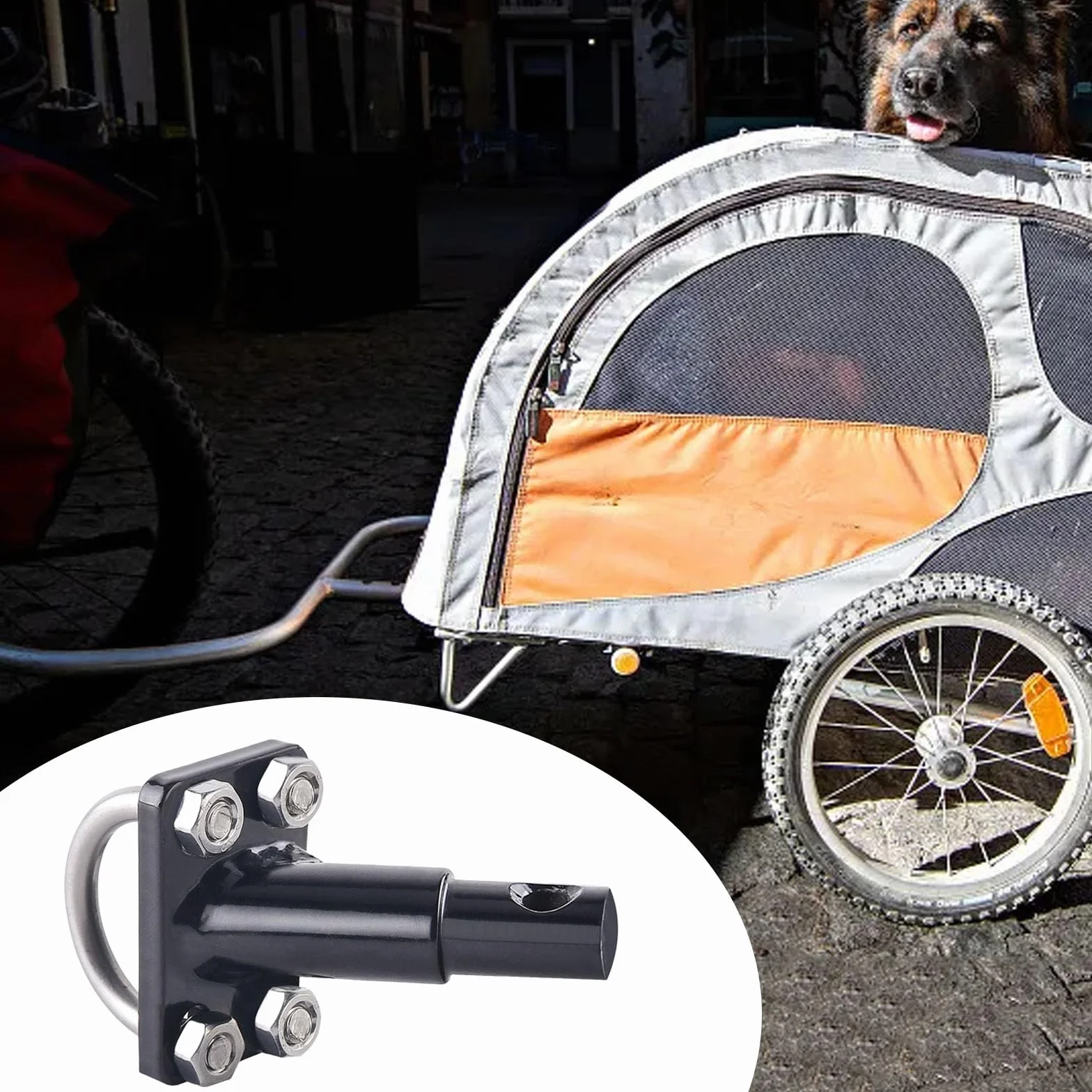 Attache pour Remorque de Vélo, Connecteur de Remorque Haute Capacité pour Transport Quotidien