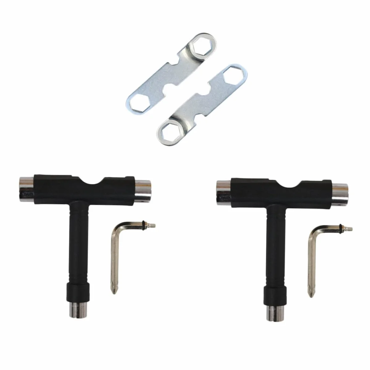 Abaodam 4 Pcs Clé Allen pour Patin Outils de Skate Outil en T Portable Compact Design