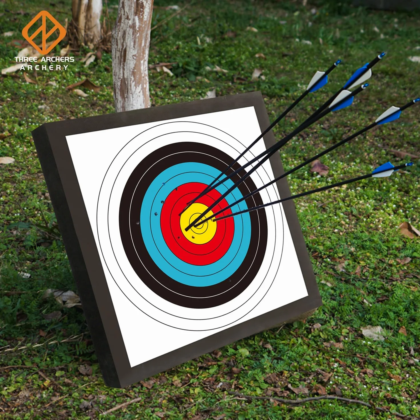 THREE ARCHERS Cible de tir à l'arc 50x50cm Mousse légère durable avec supports