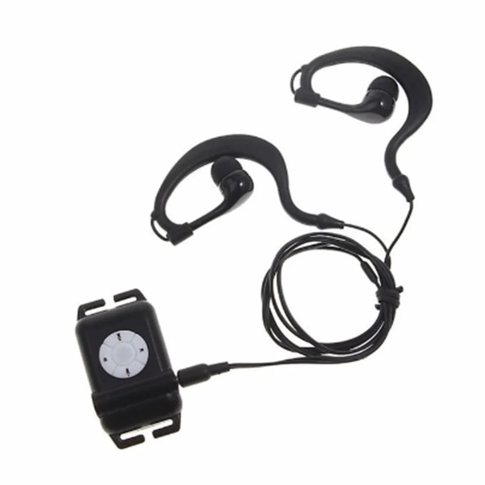 Lecteur MP3 Étanche 8 Go Noir pour Natation Sports Nautiques avec Écouteurs