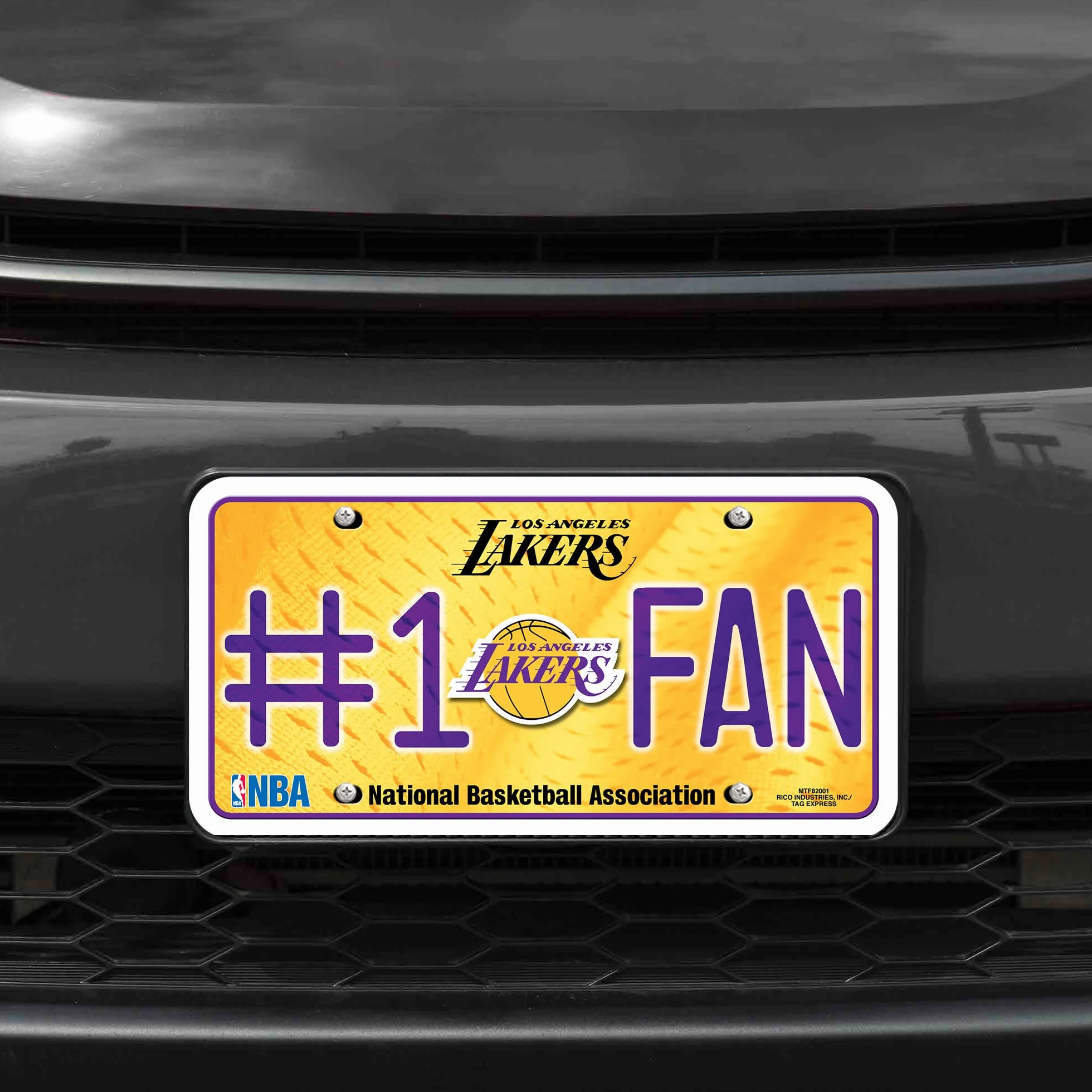 NBA #1 Fan en métal Auto Tag