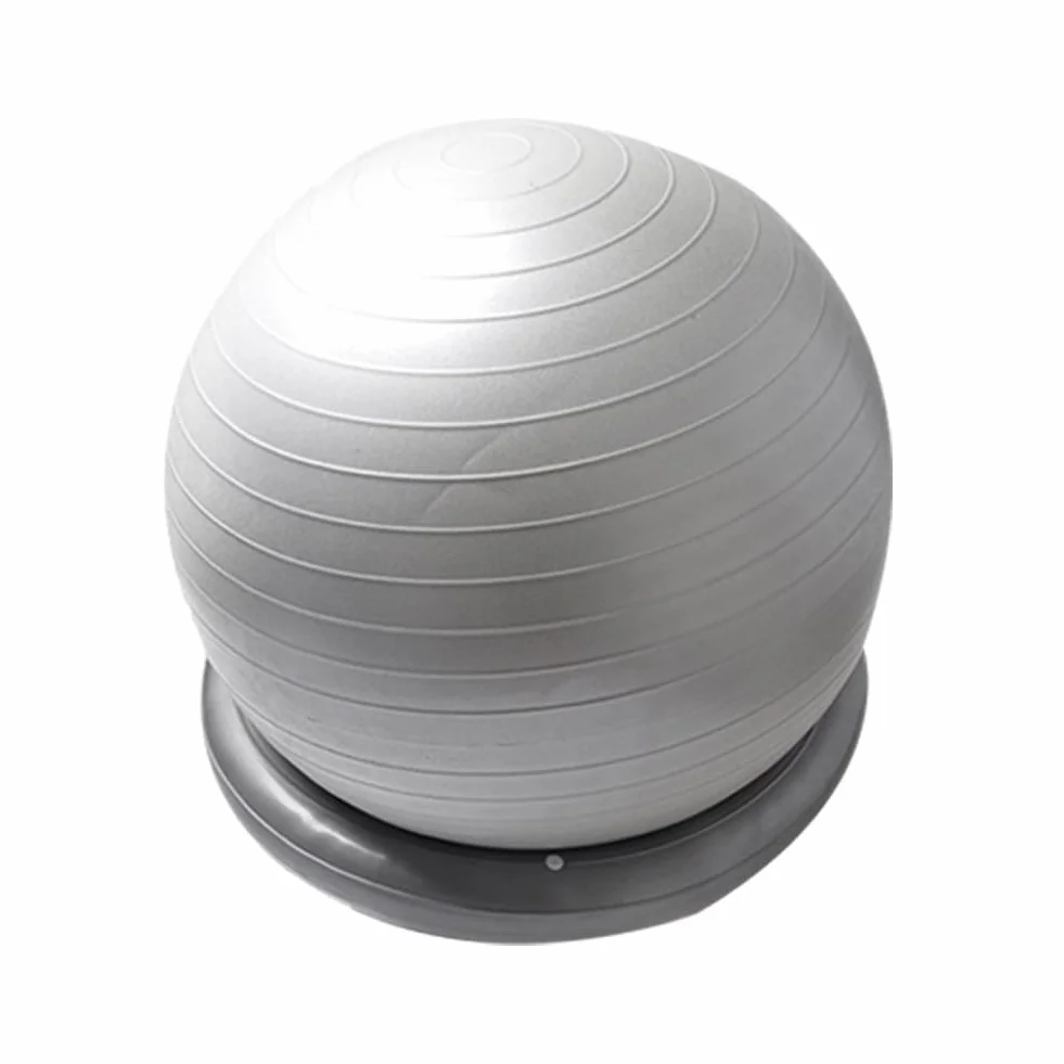 Base de ballon de yoga stable en PVC antidérapant avec anneau fixe pour Pilates et fitness
