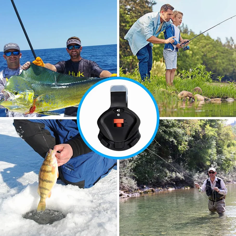 Mengshen Indicateur de touche de pêche, sonnerie d'alerte électronique avec son et lumière sensibilité du volume réglable à clipser sur la canne à pêche